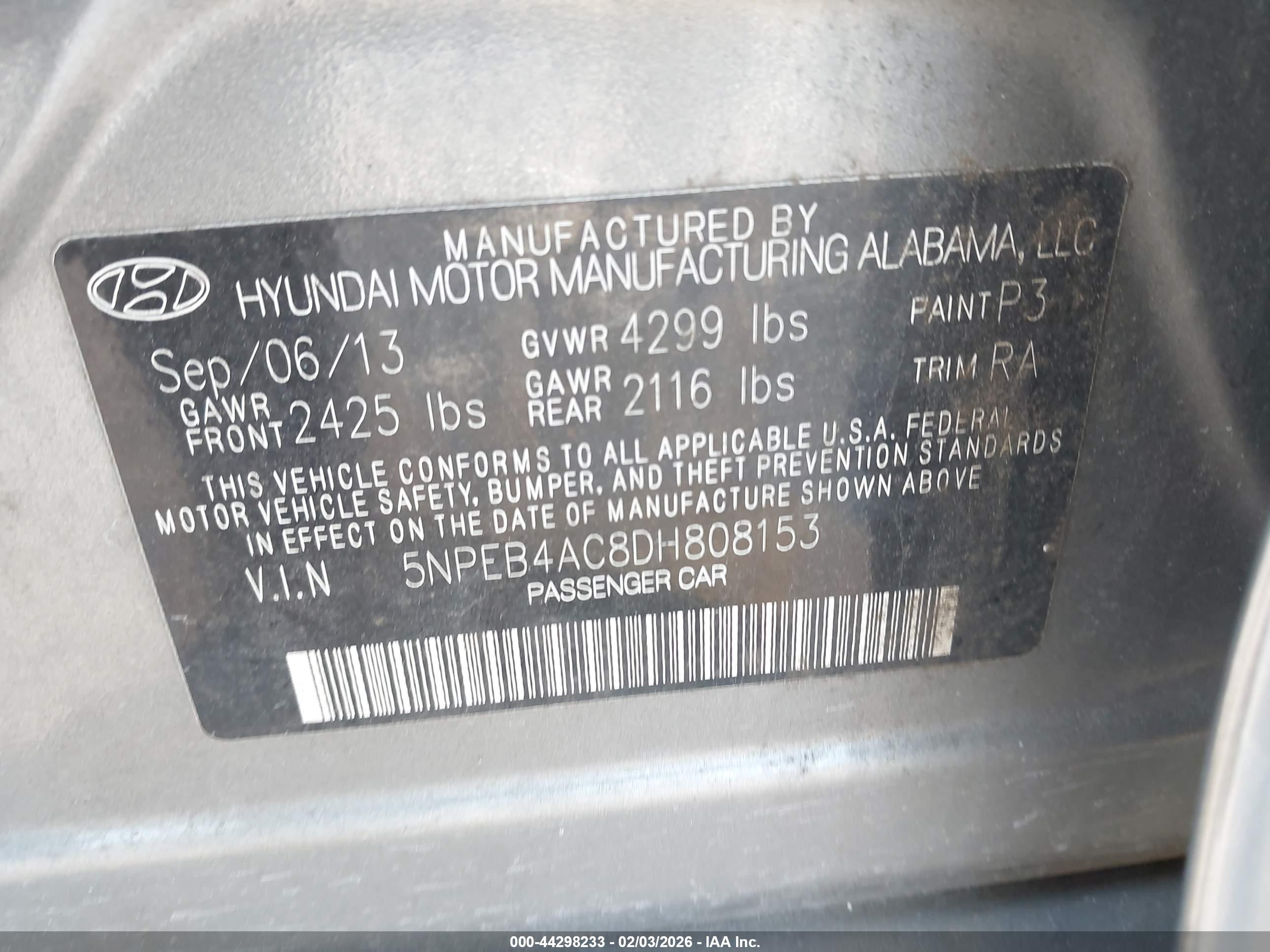 HYUNDAI SONATA image 9