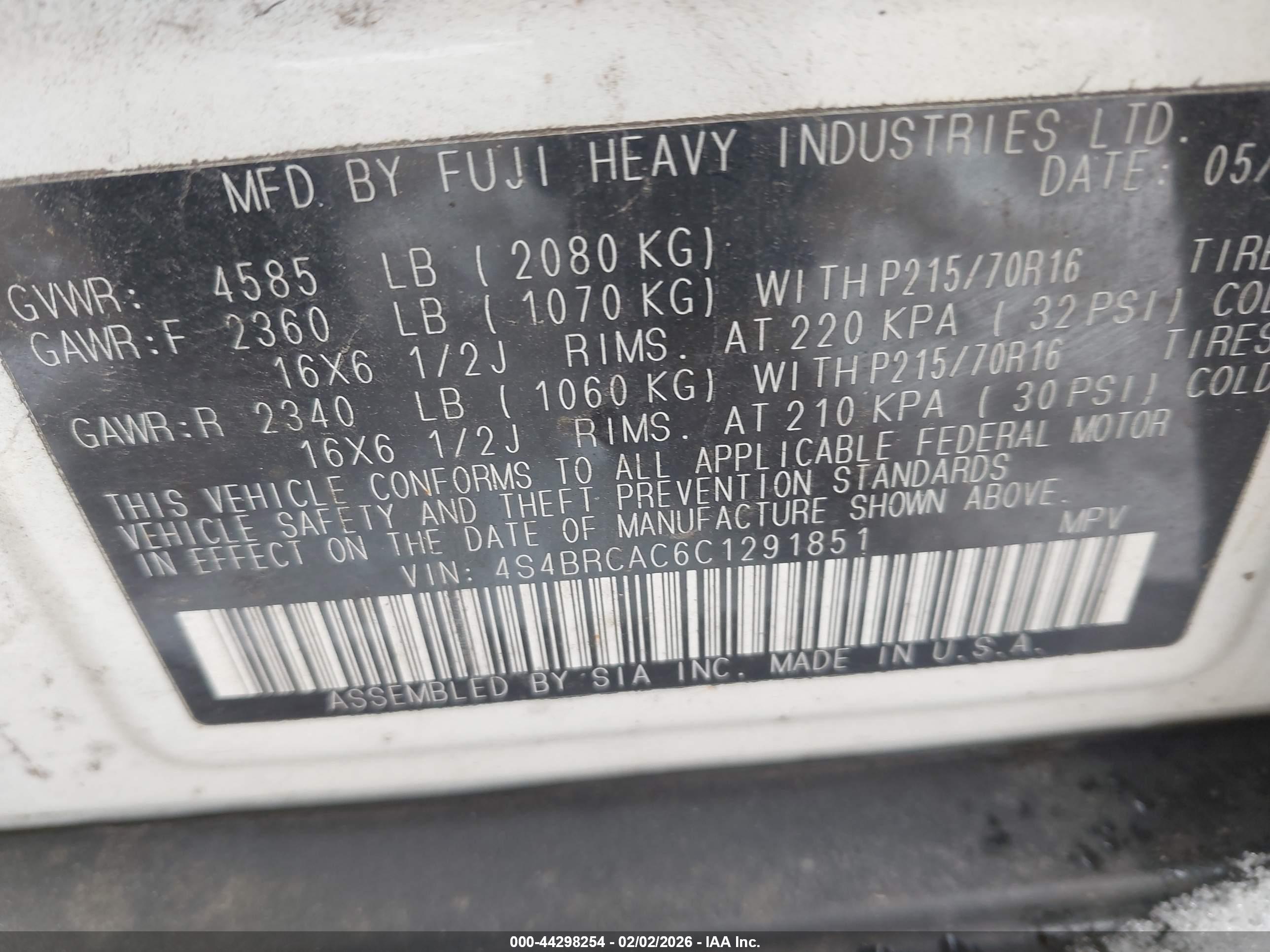 SUBARU OUTBACK image 9