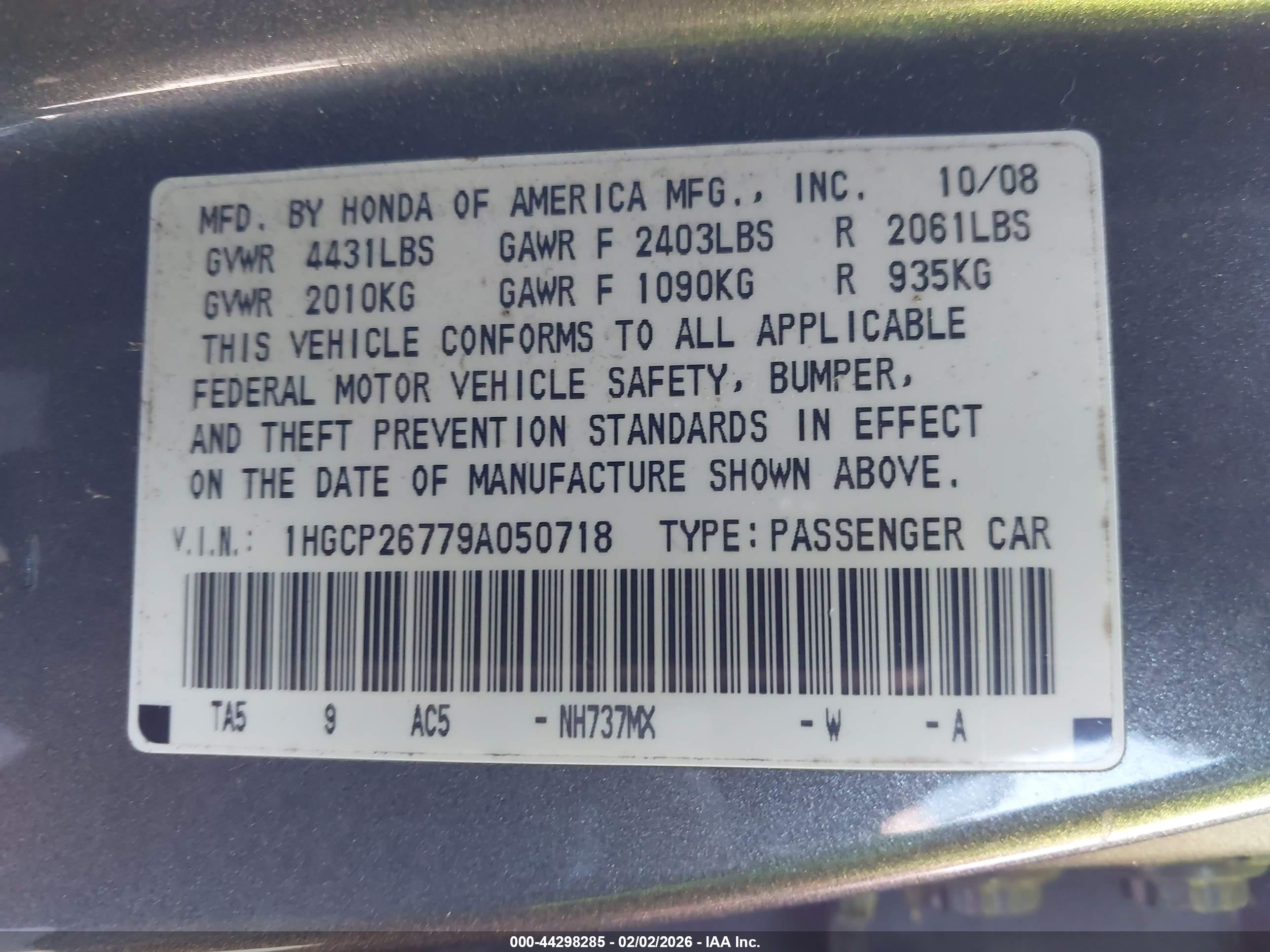 HONDA ACCORD image 9