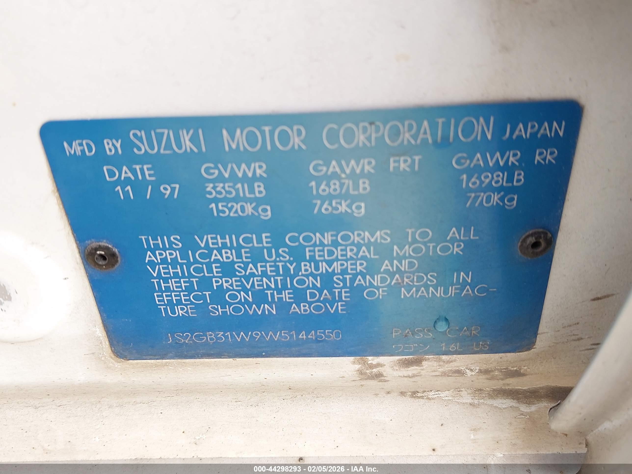 SUZUKI ESTEEM image 9