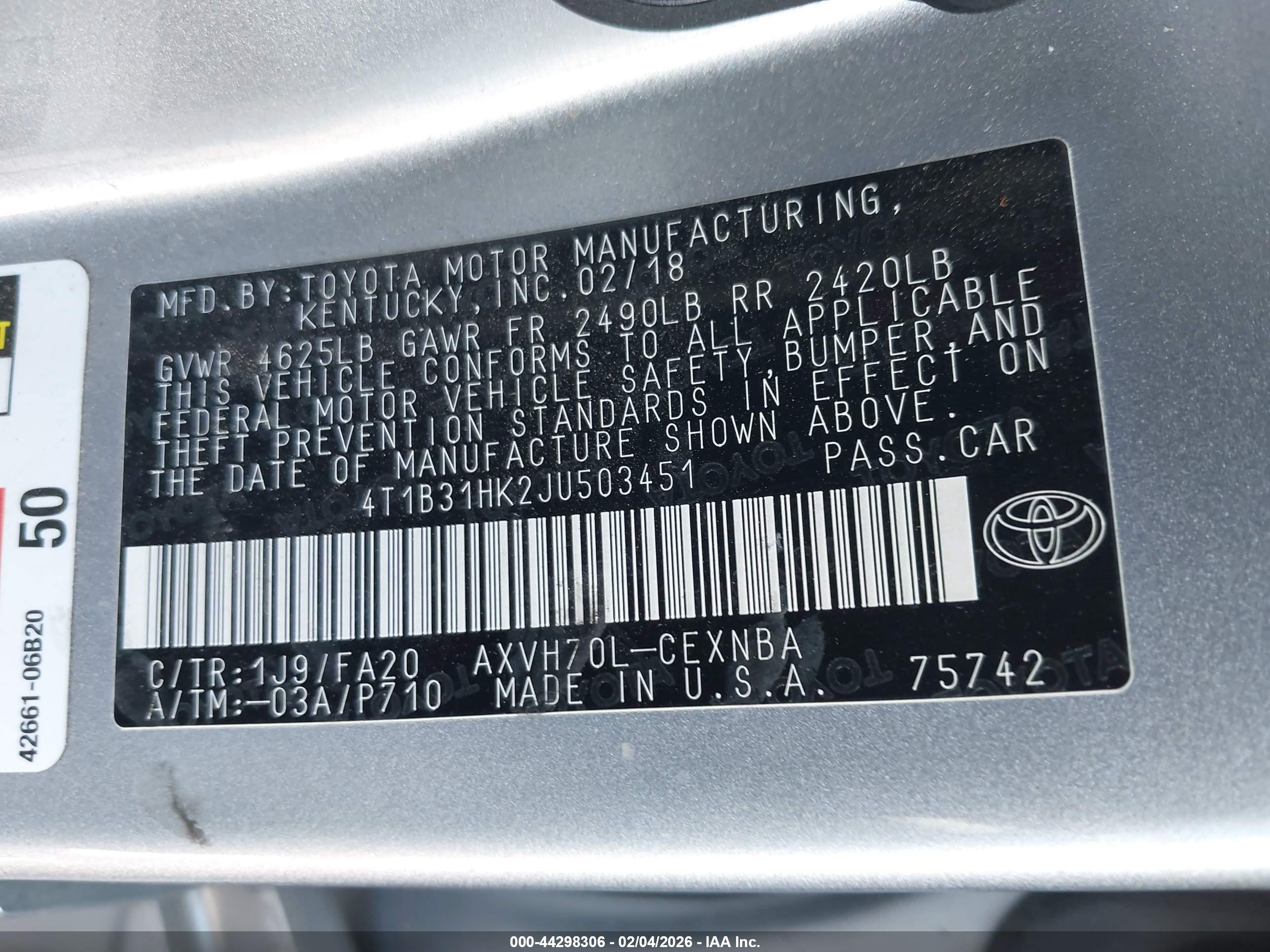 TOYOTA CAMRY image 9