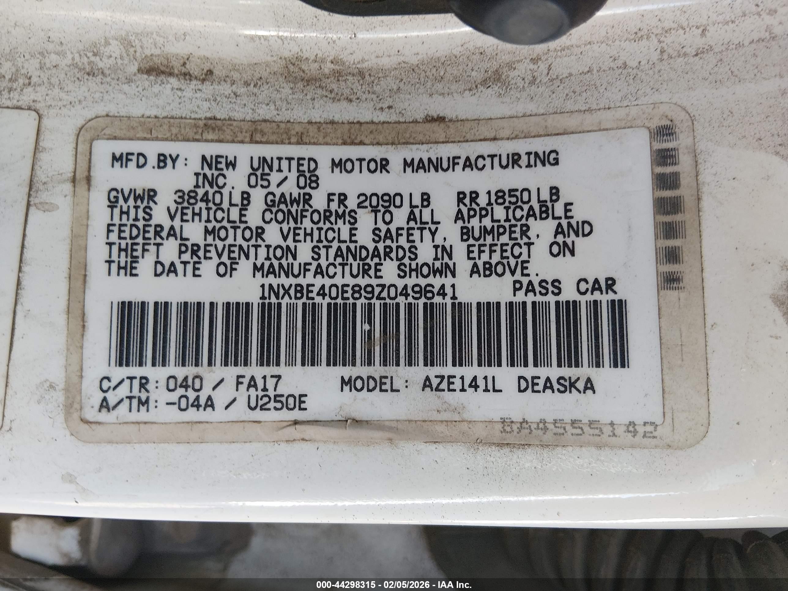 TOYOTA COROLLA image 9