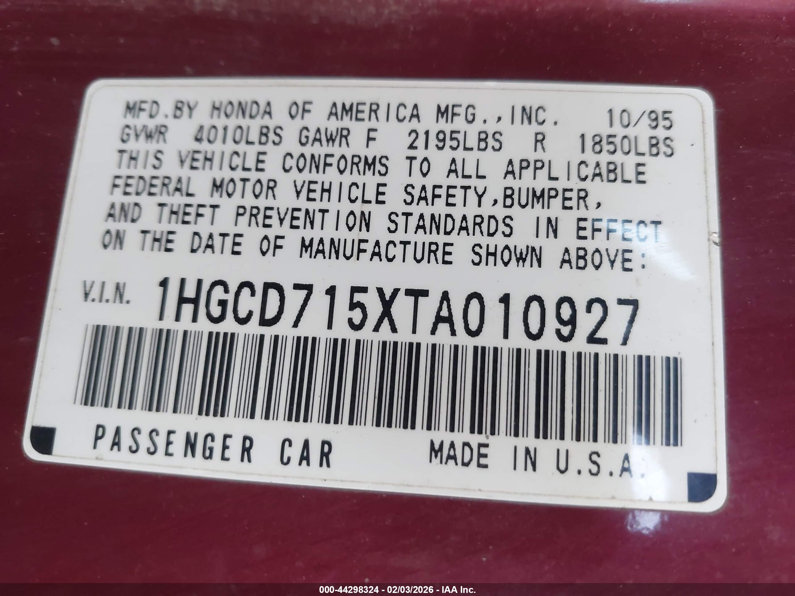 HONDA ACCORD image 9