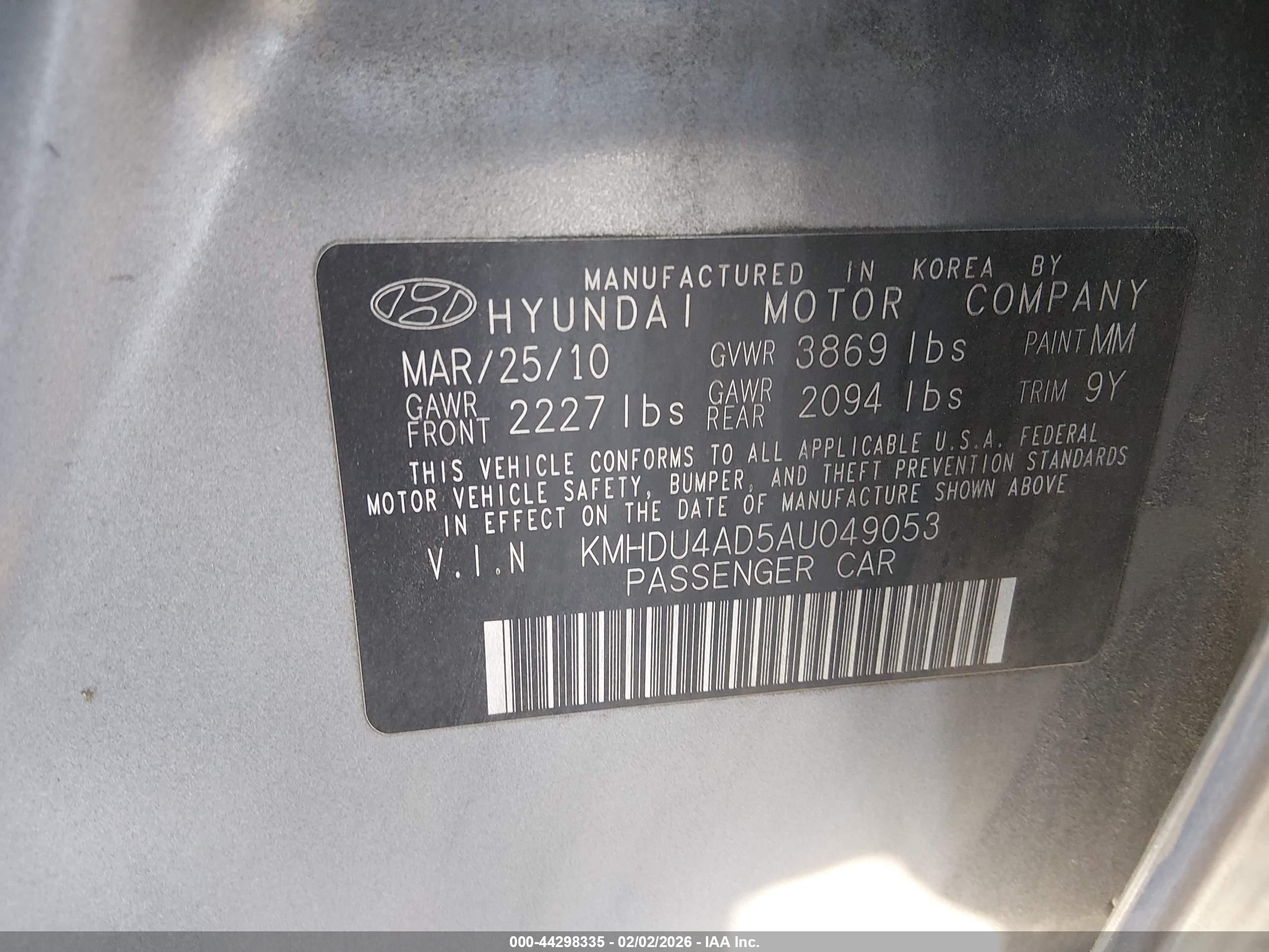HYUNDAI ELANTRA image 9