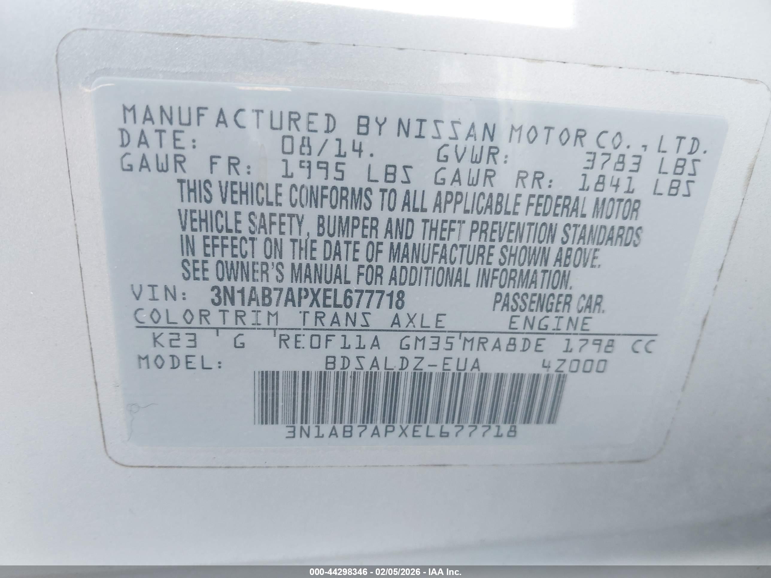 NISSAN SENTRA image 9
