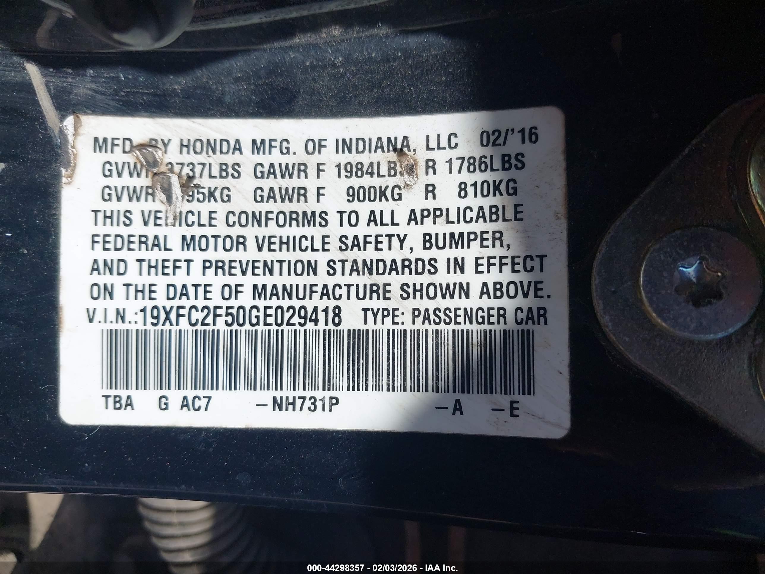 HONDA CIVIC image 9