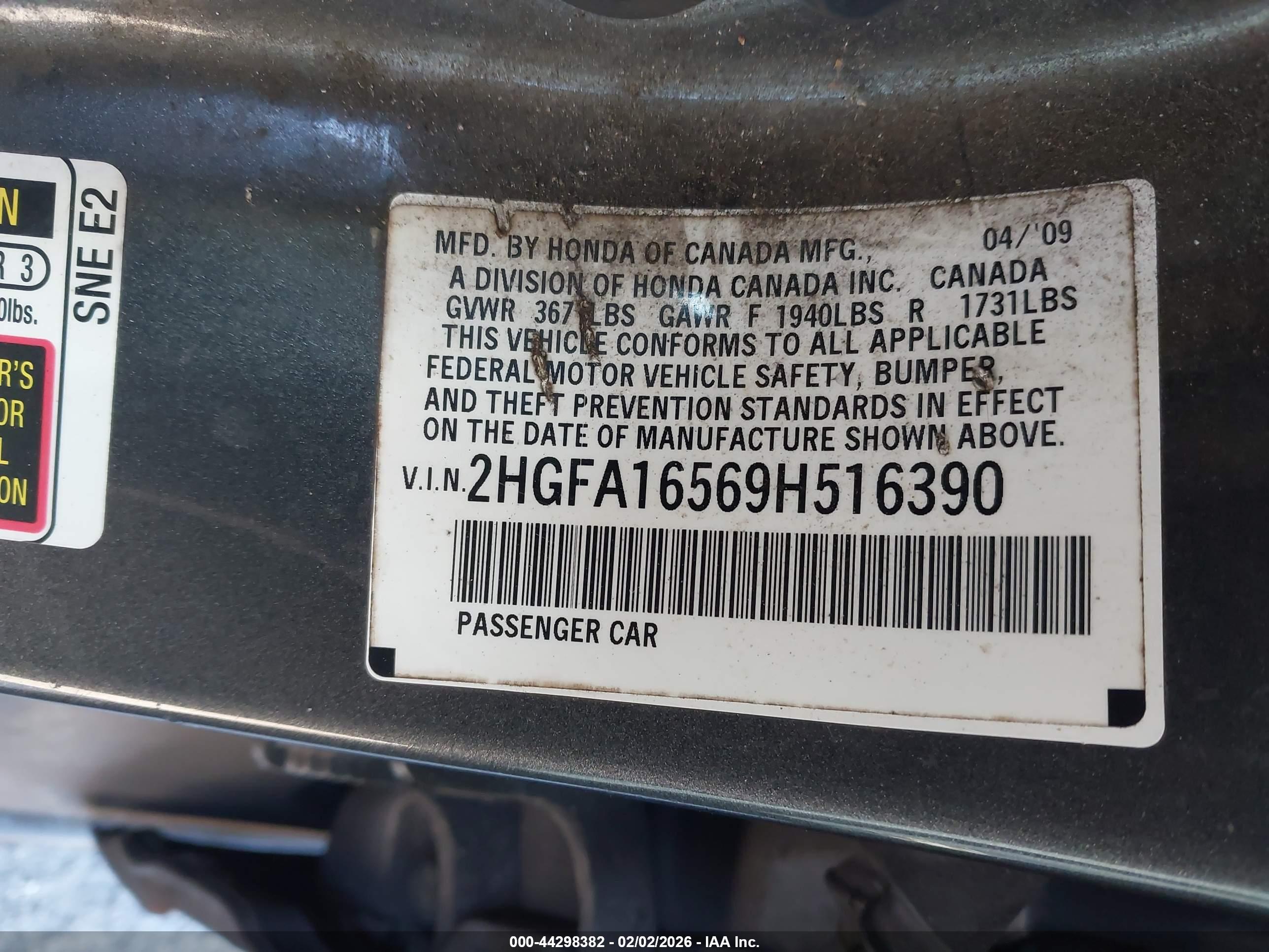 HONDA CIVIC image 9