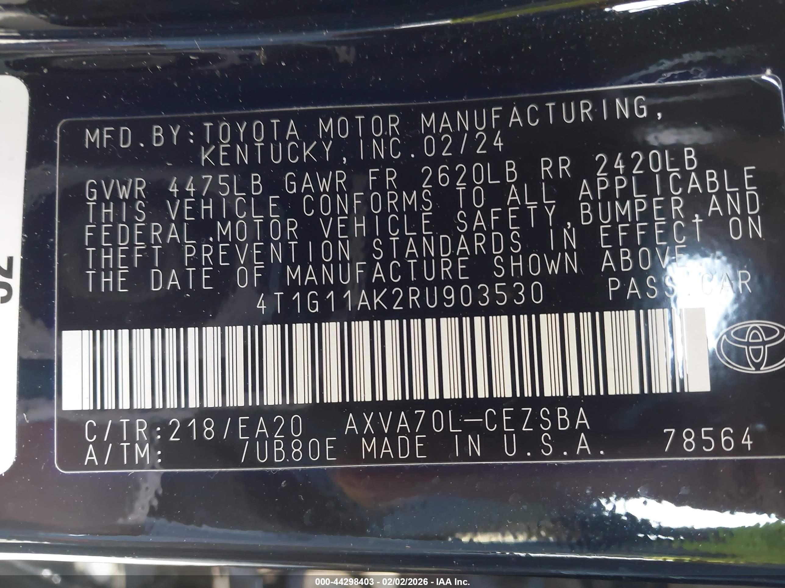 TOYOTA CAMRY image 9