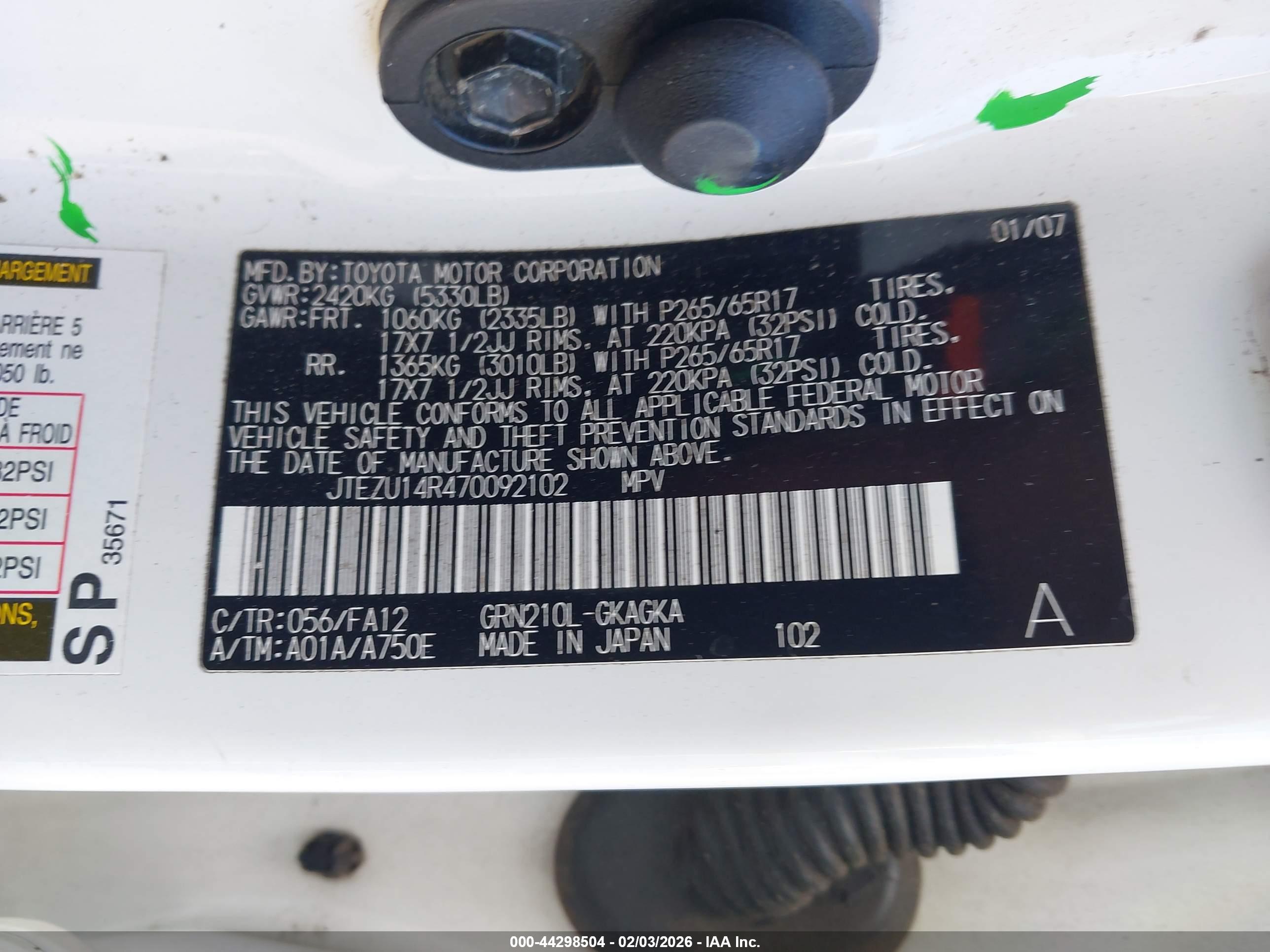 TOYOTA 4RUNNER image 9