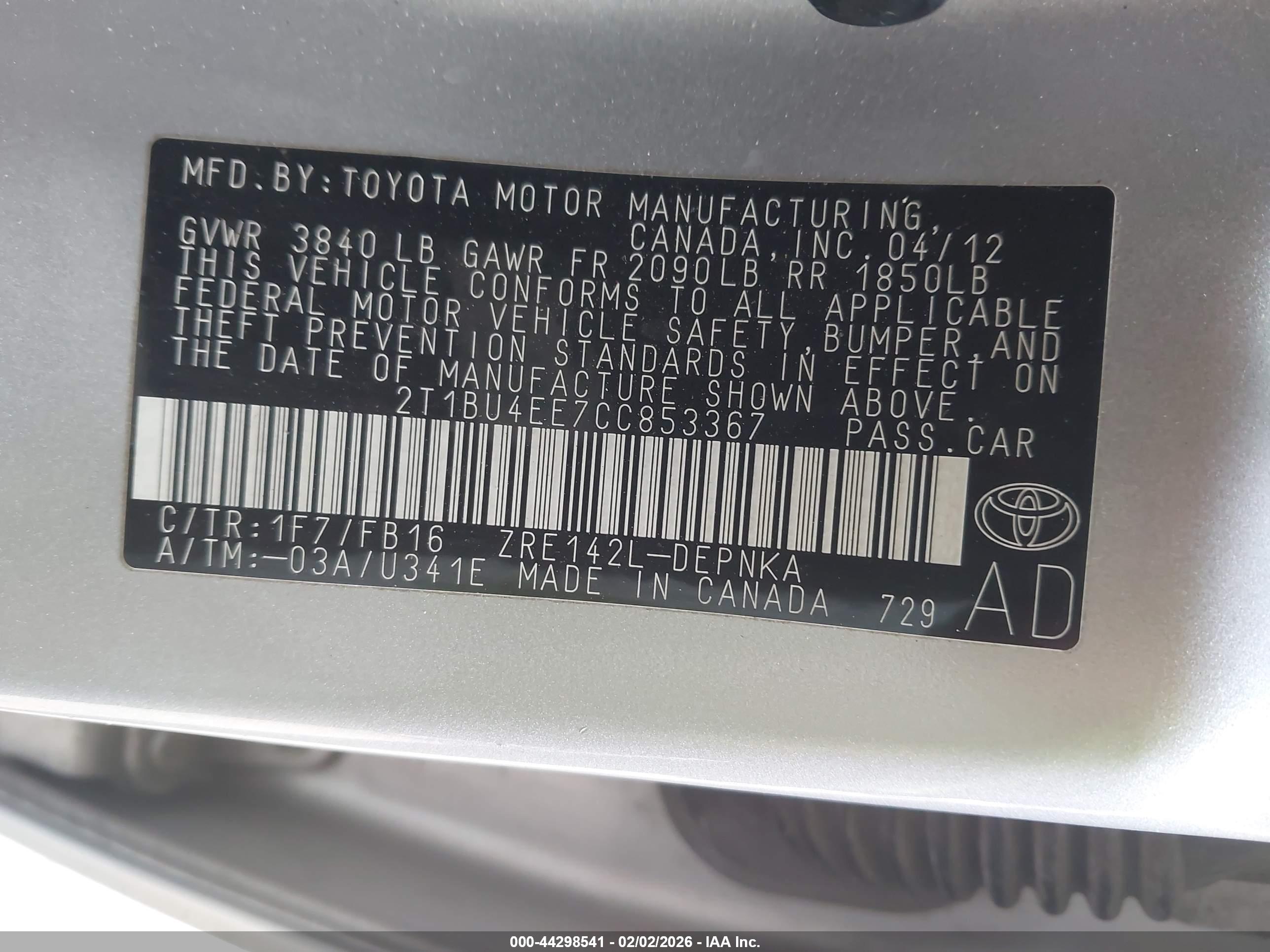 TOYOTA COROLLA image 9