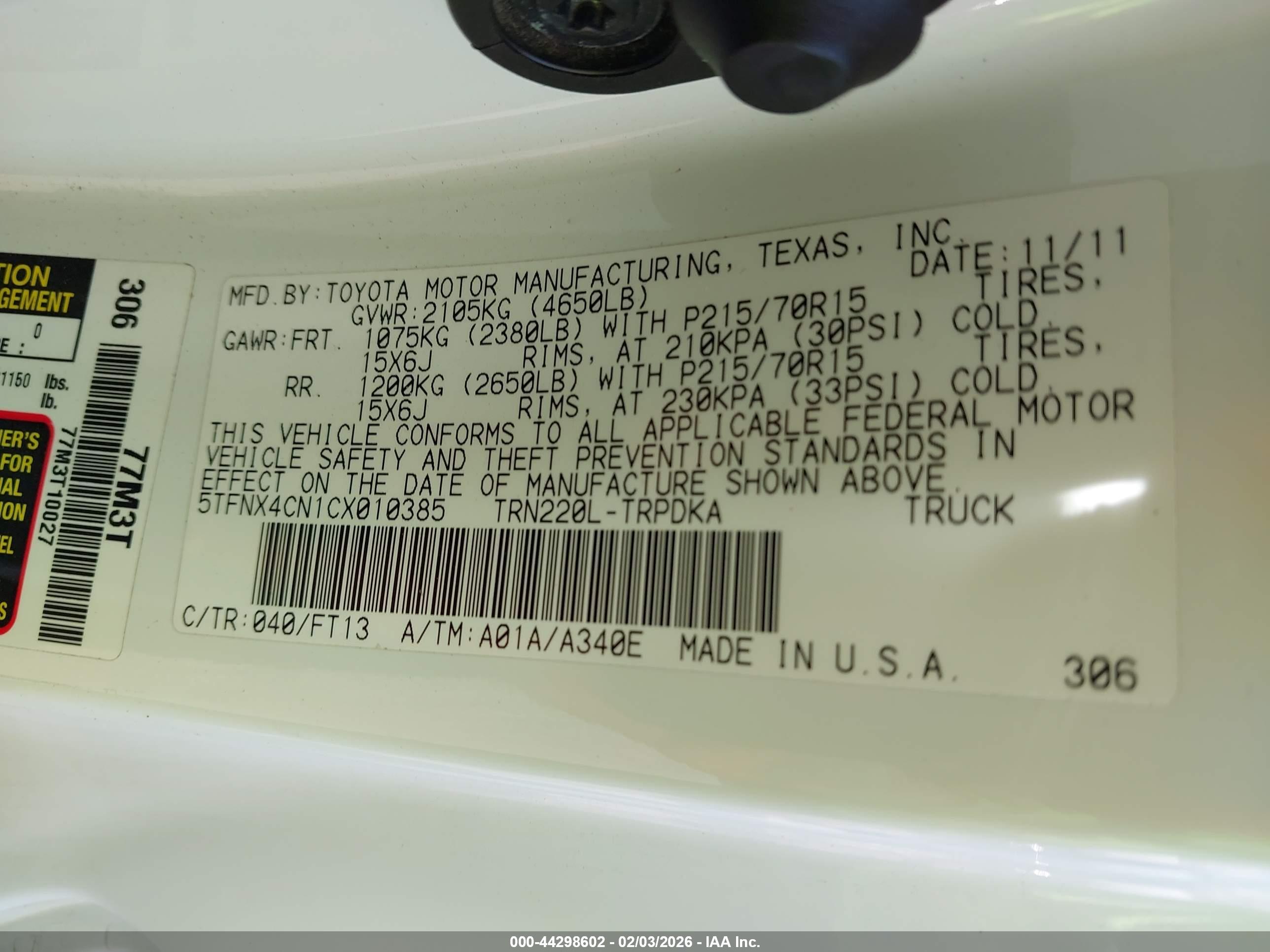 TOYOTA TACOMA image 9
