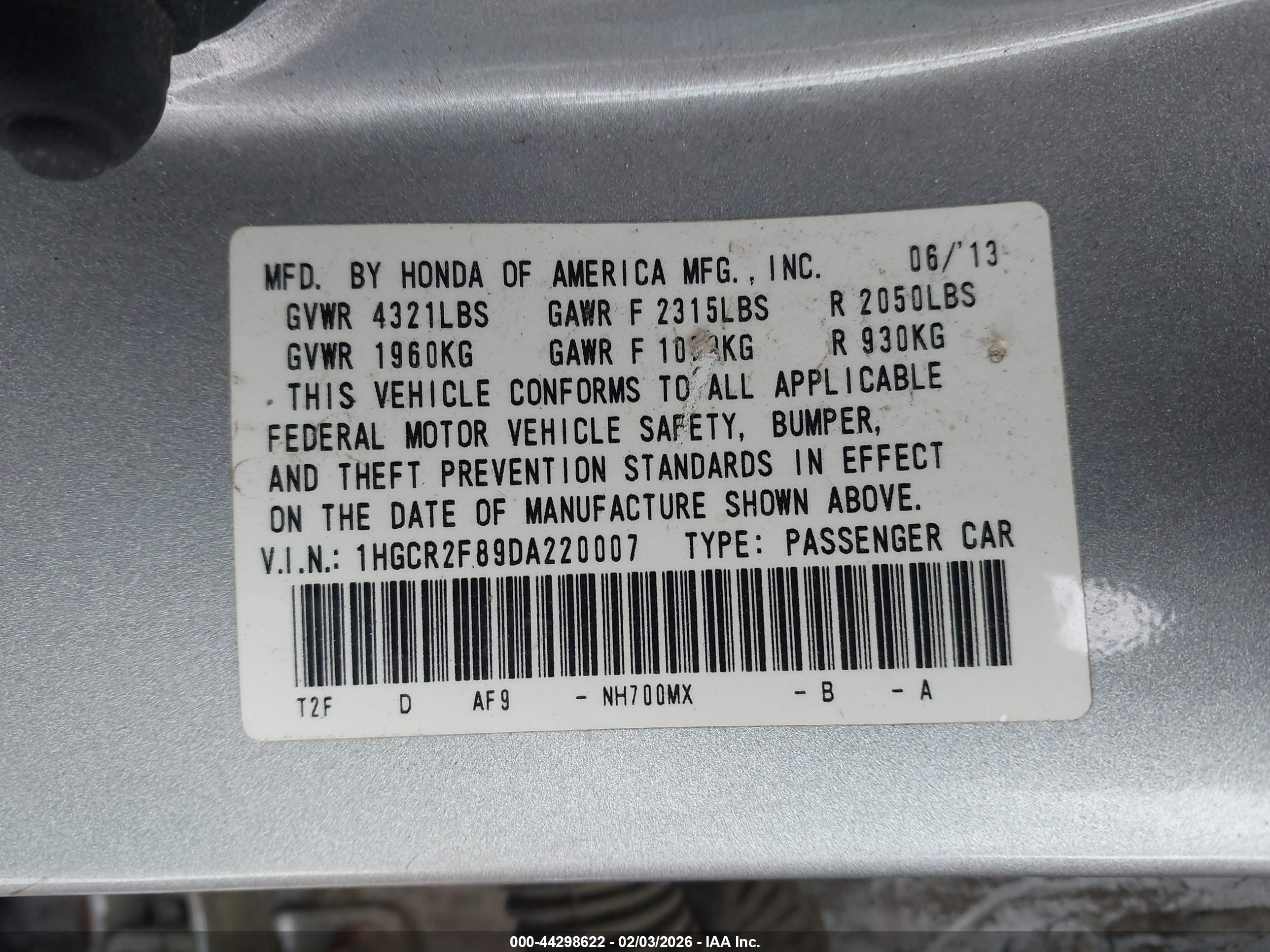 HONDA ACCORD image 9