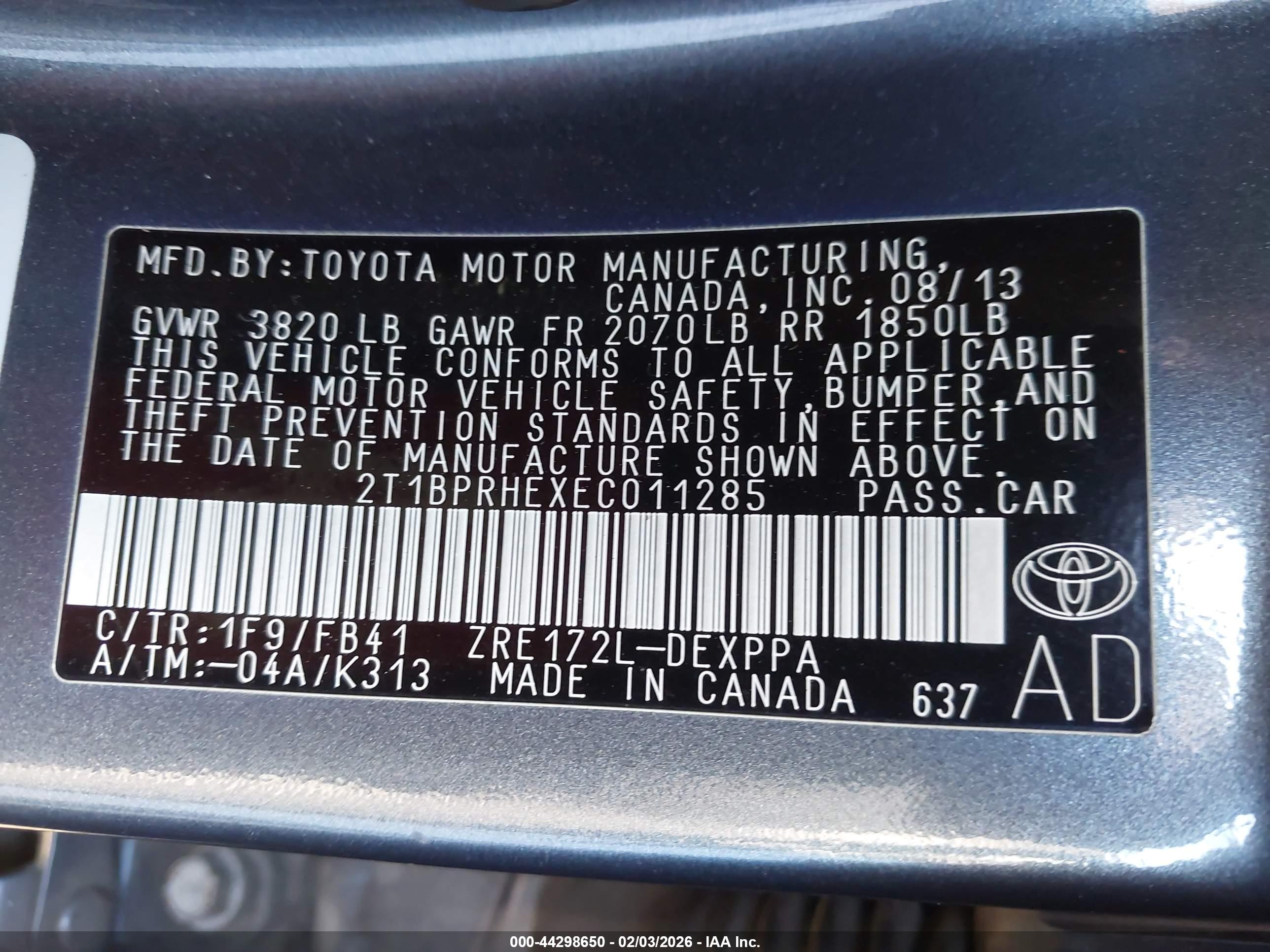 TOYOTA COROLLA image 9