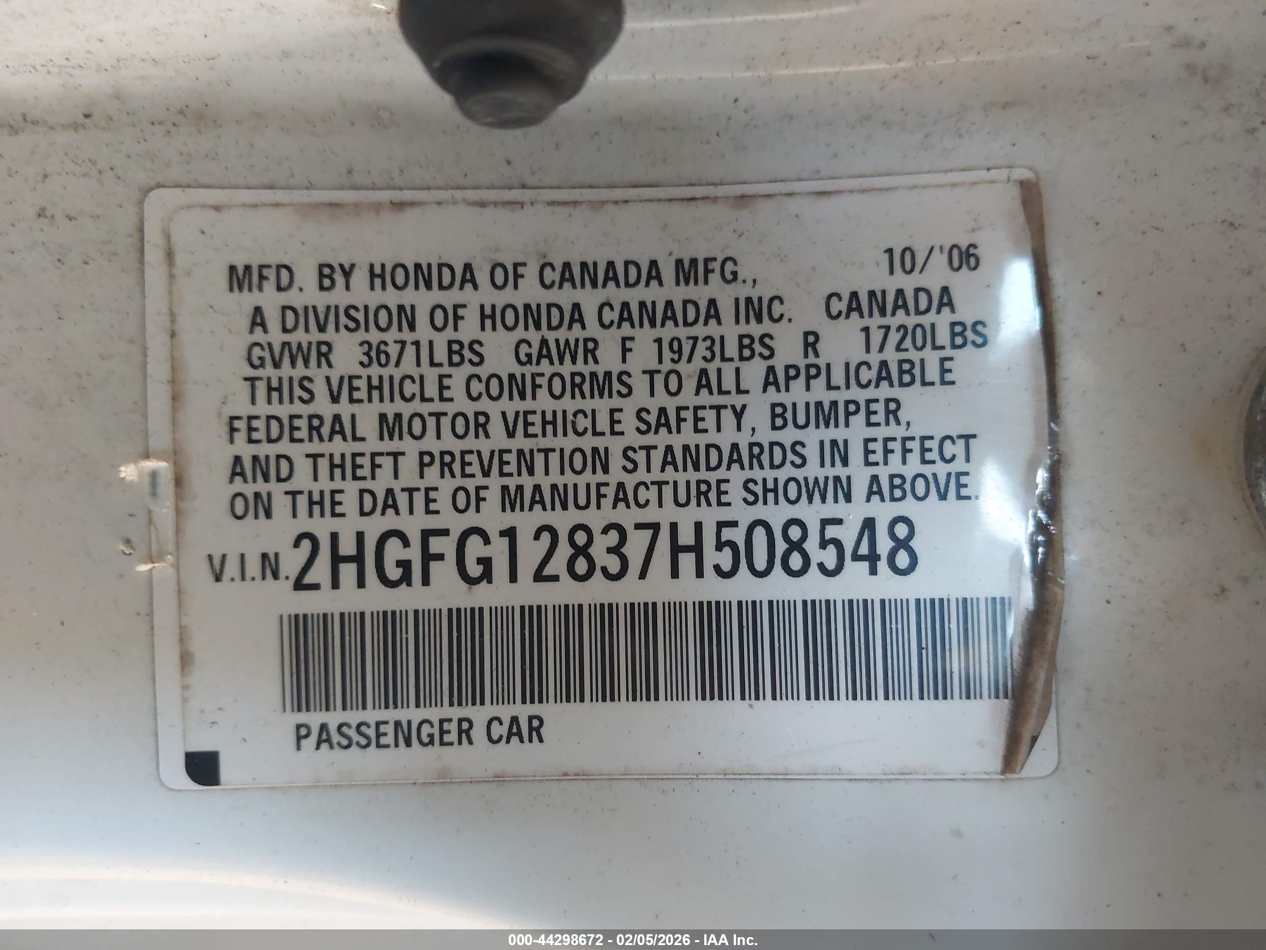 HONDA CIVIC image 9