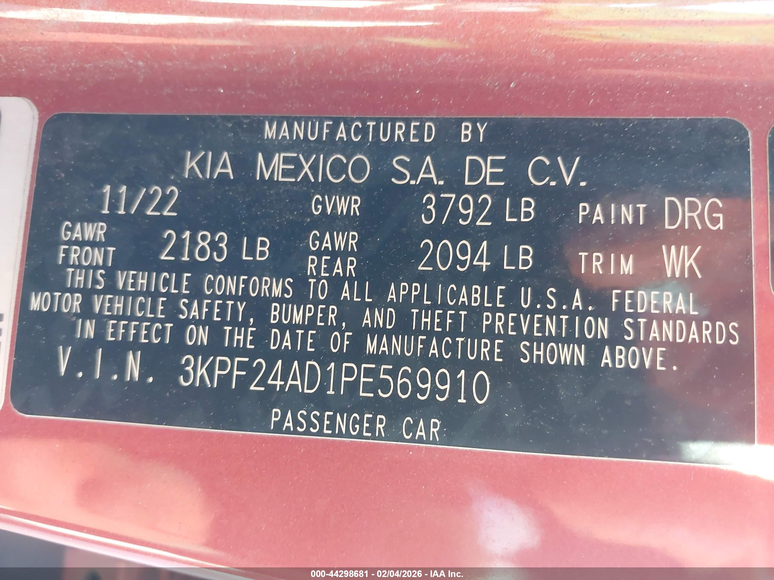 KIA FORTE image 9