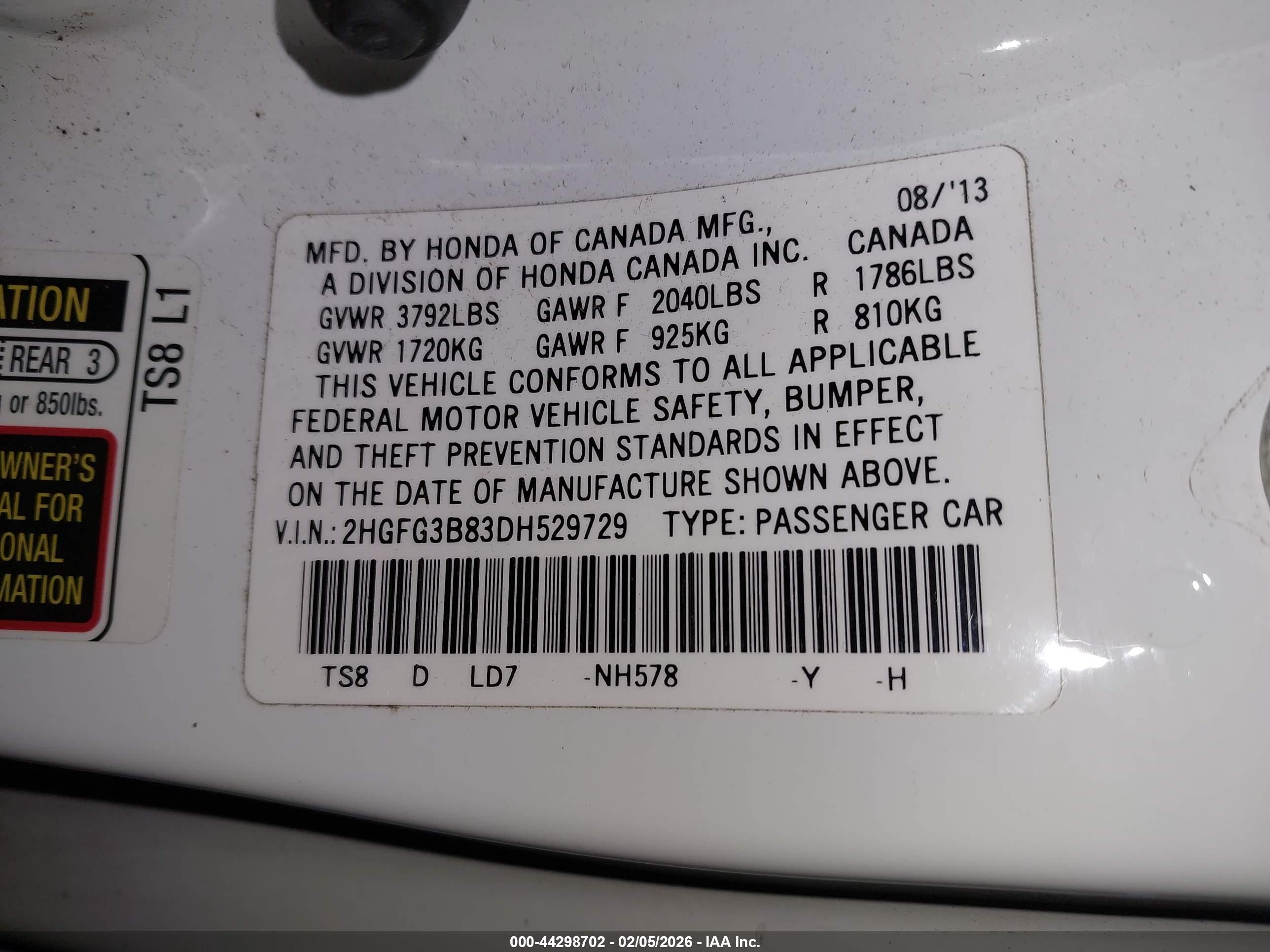 HONDA CIVIC image 9