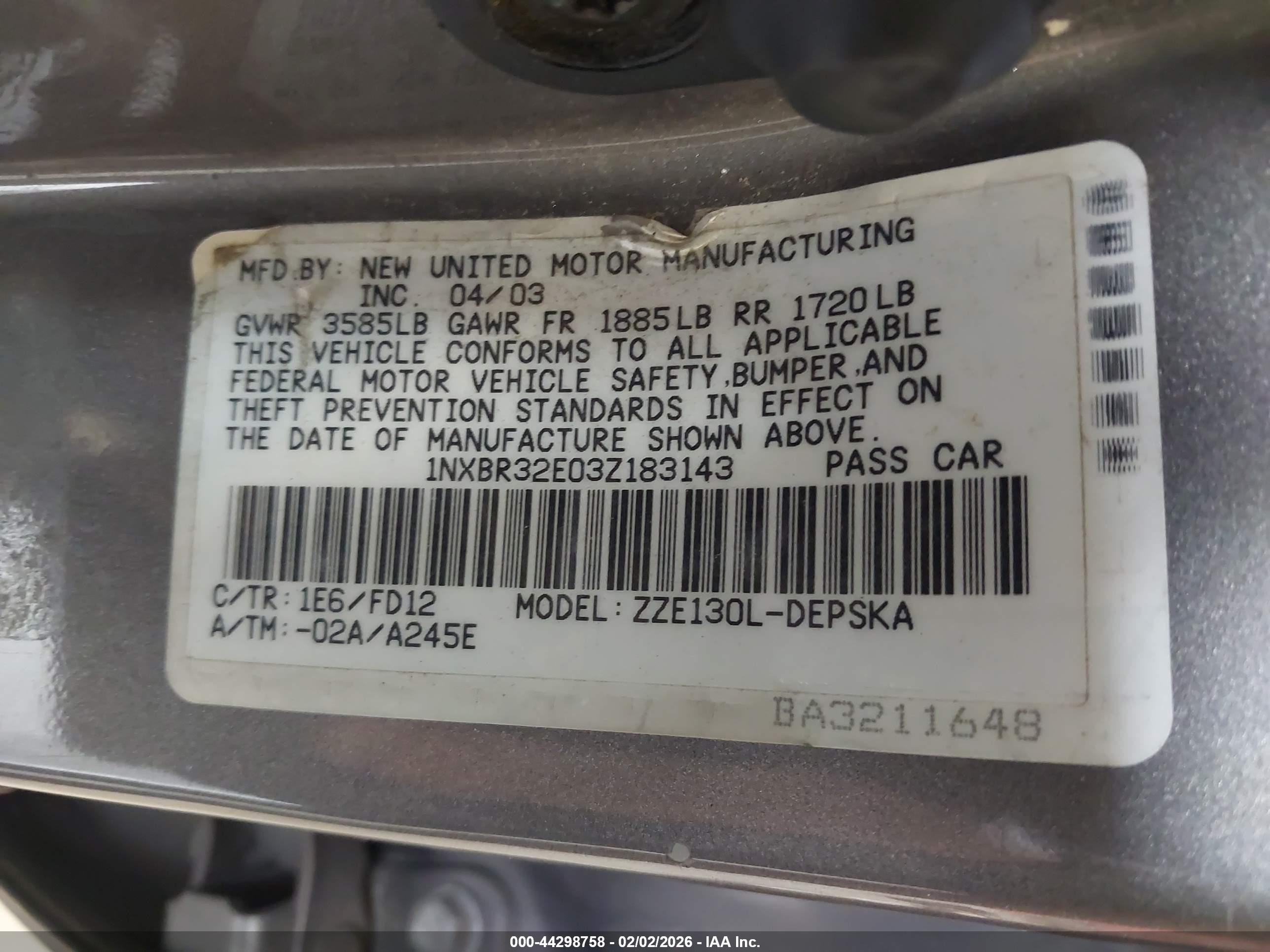 TOYOTA COROLLA image 9