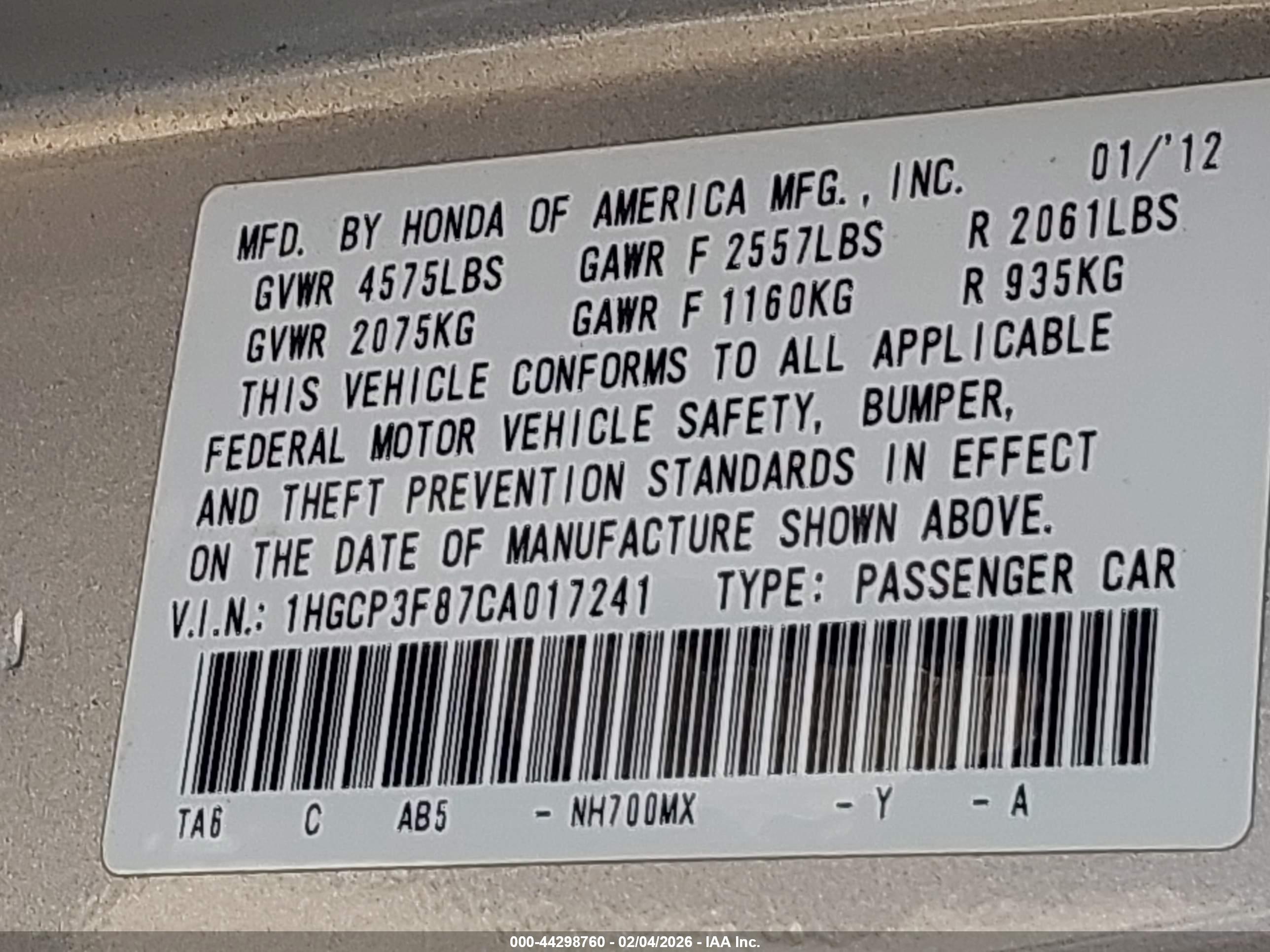 HONDA ACCORD image 9