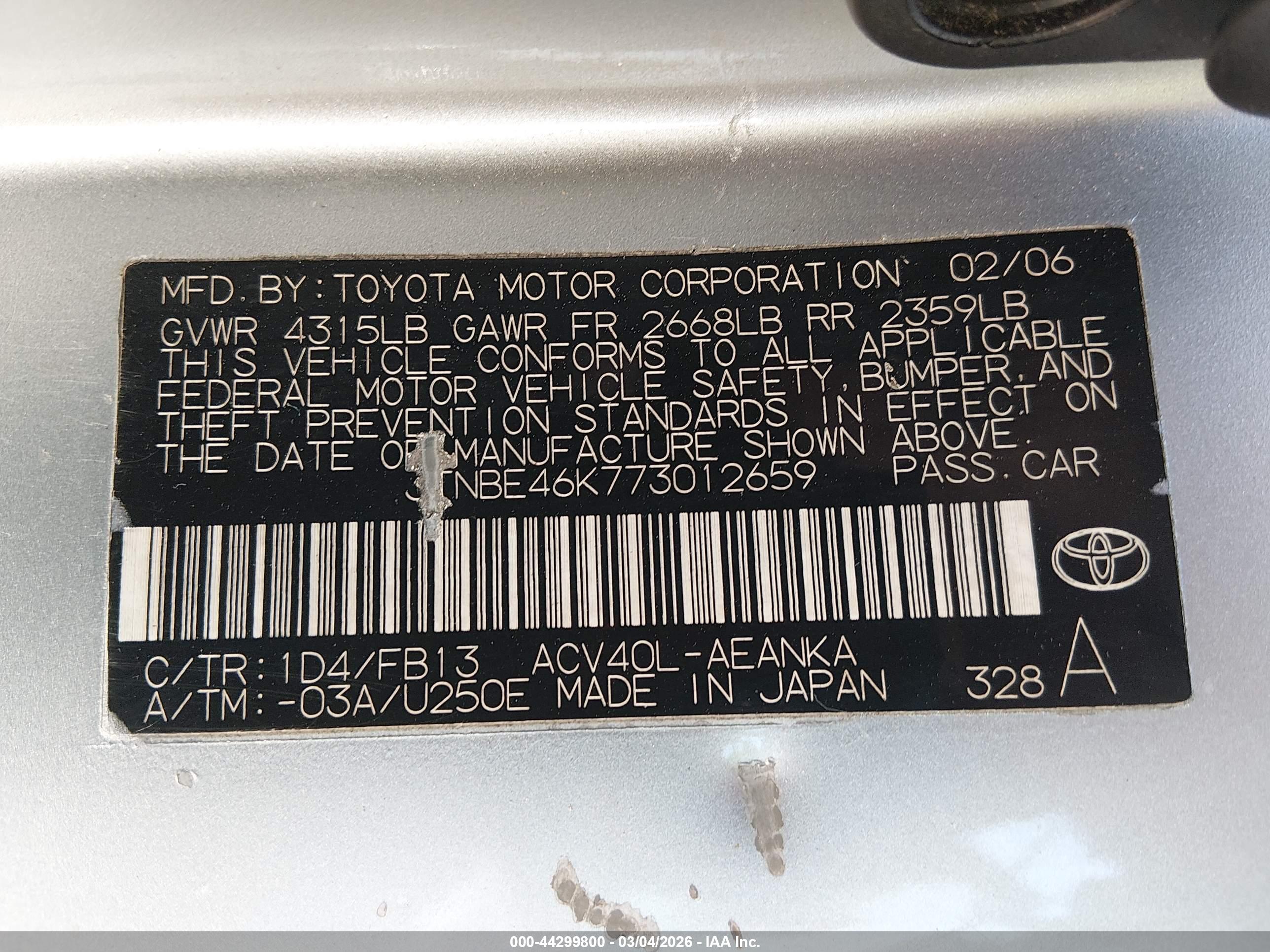 TOYOTA CAMRY image 9