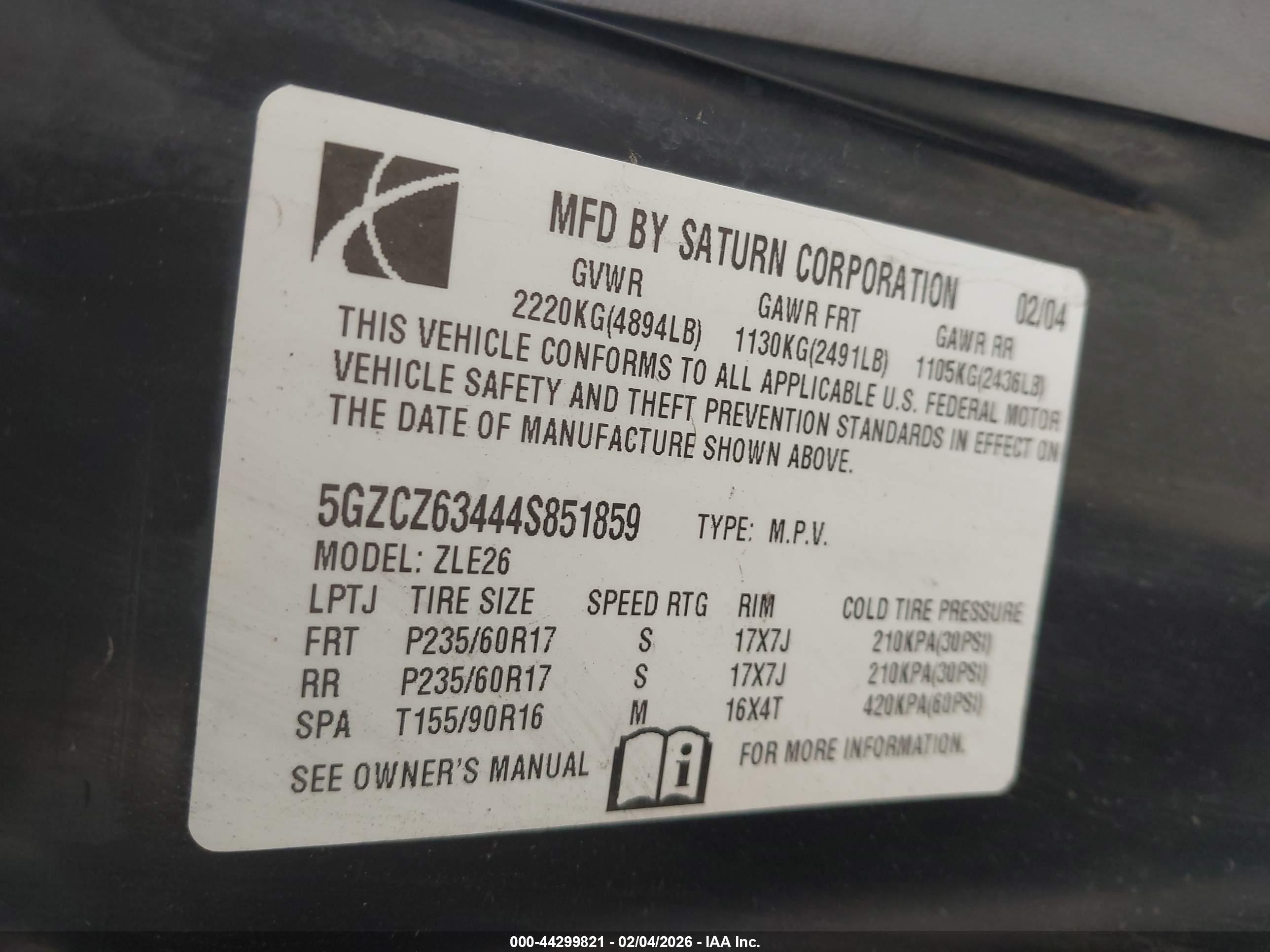 SATURN VUE image 9