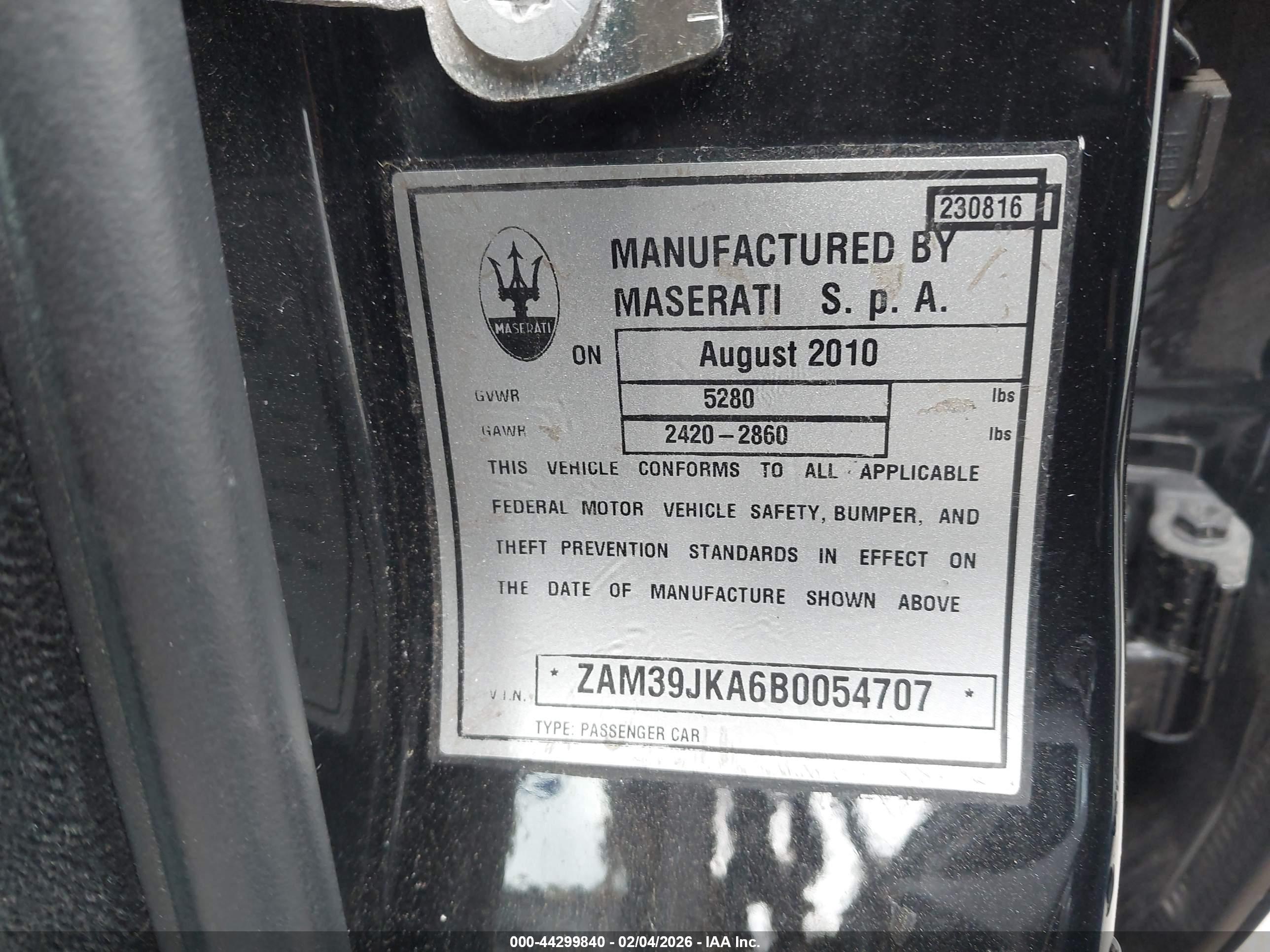 MASERATI QUATTROPORTE image 9