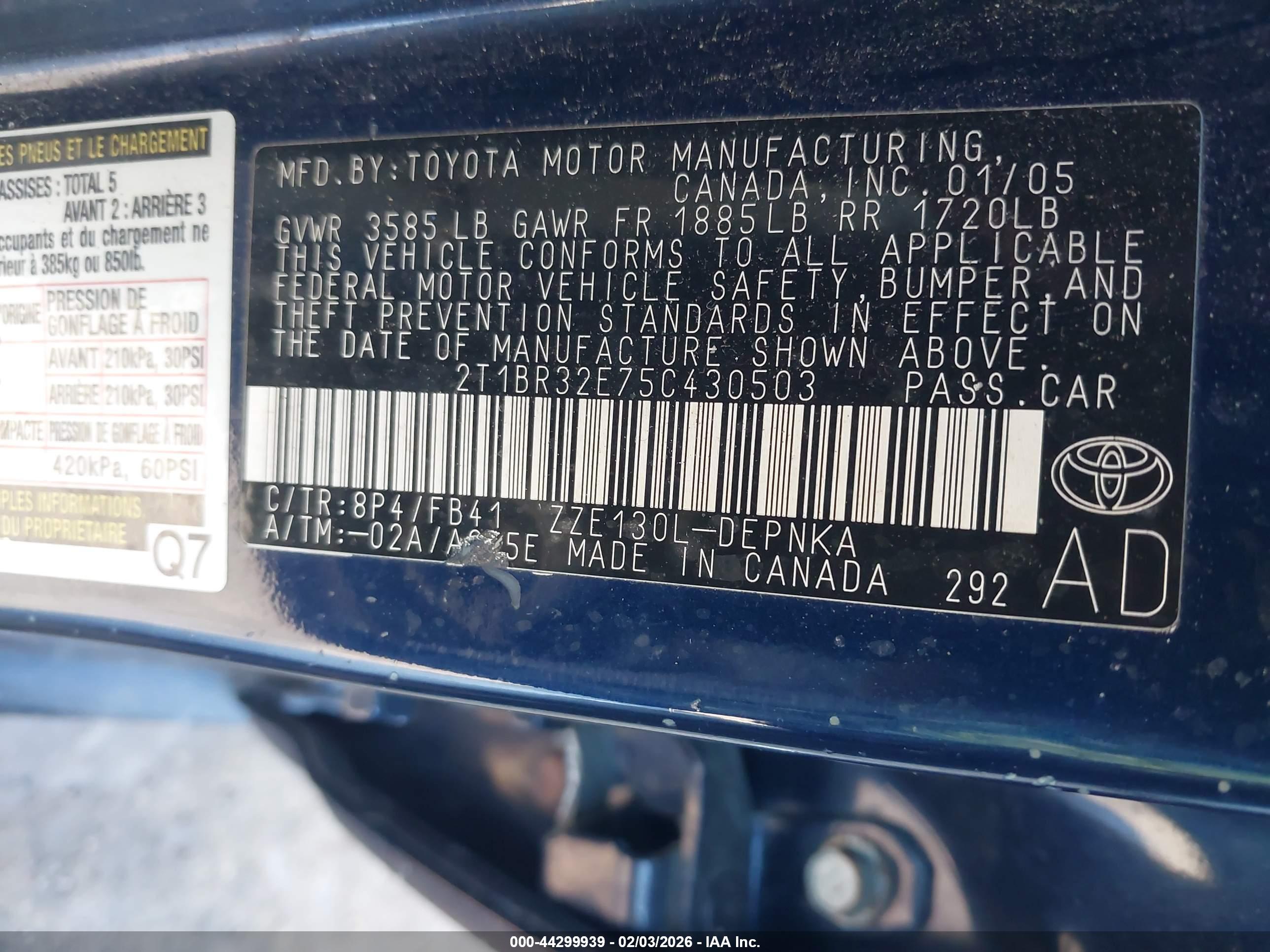 TOYOTA COROLLA image 9