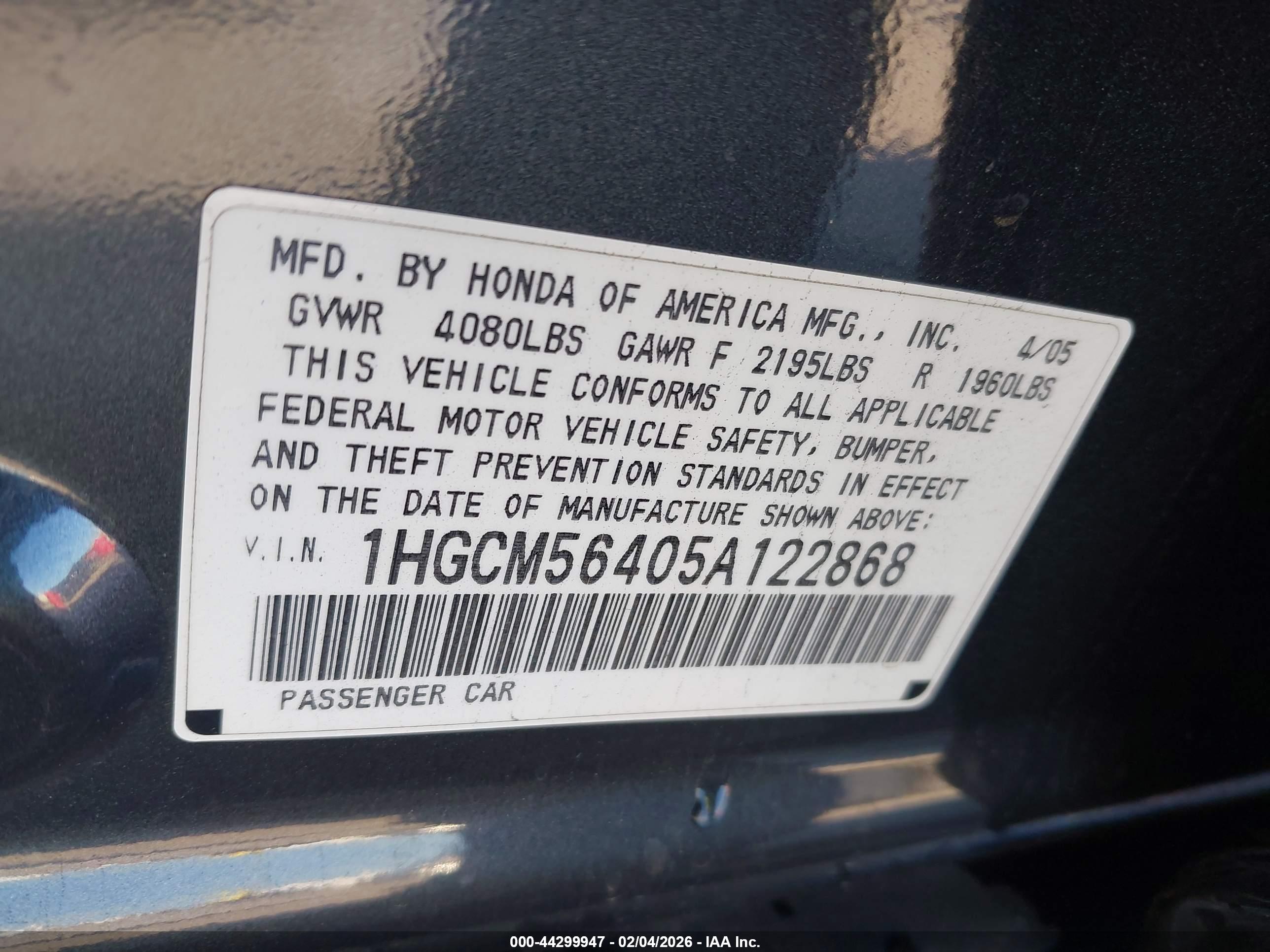 HONDA ACCORD image 9