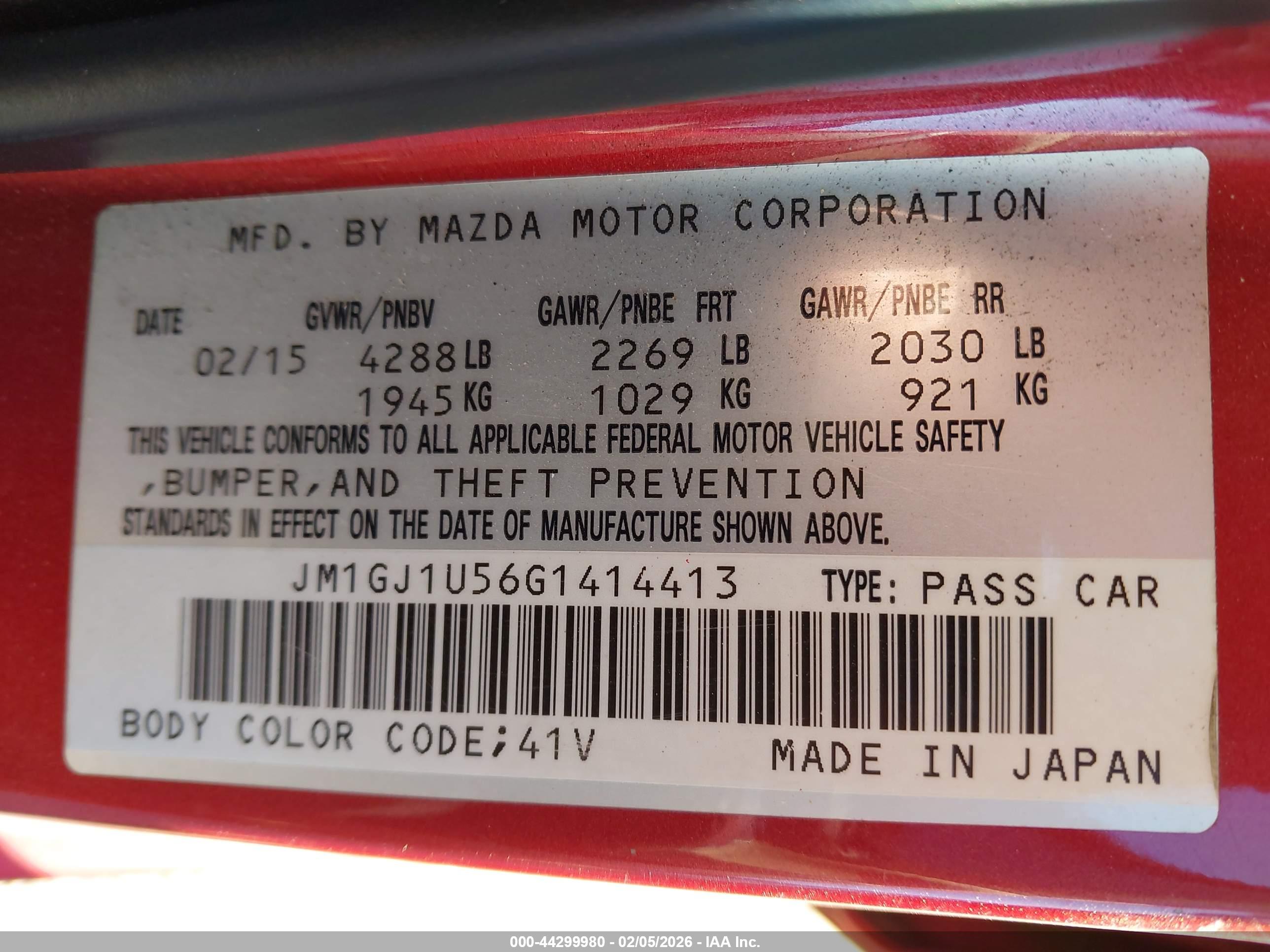 MAZDA MAZDA6 image 9