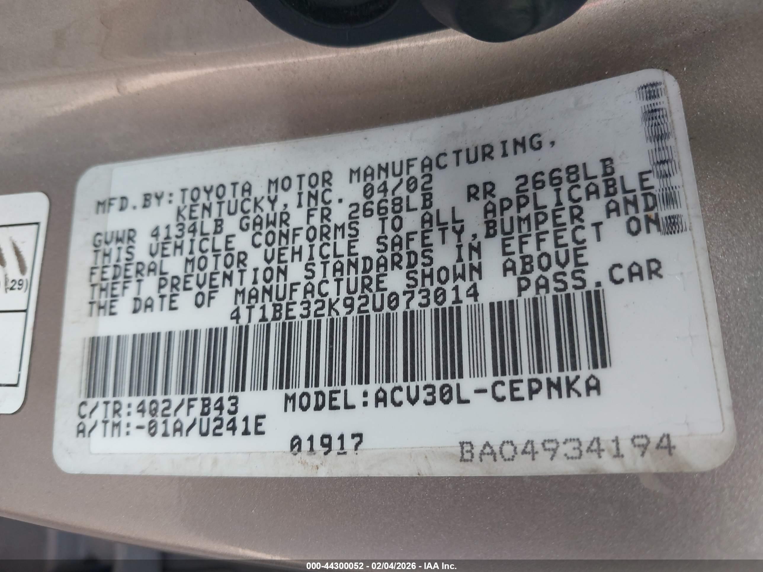 TOYOTA CAMRY image 9
