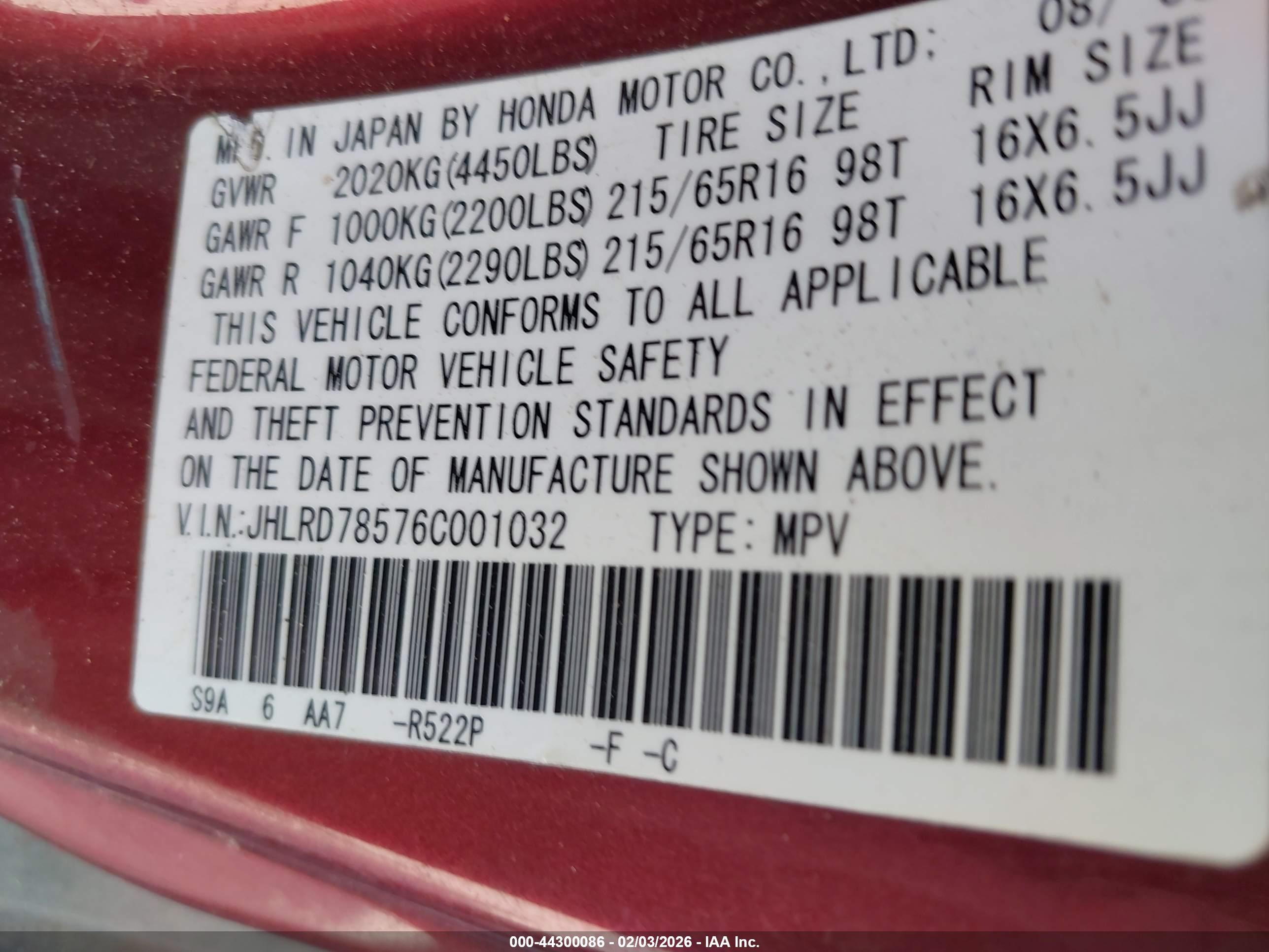 HONDA CR-V image 9