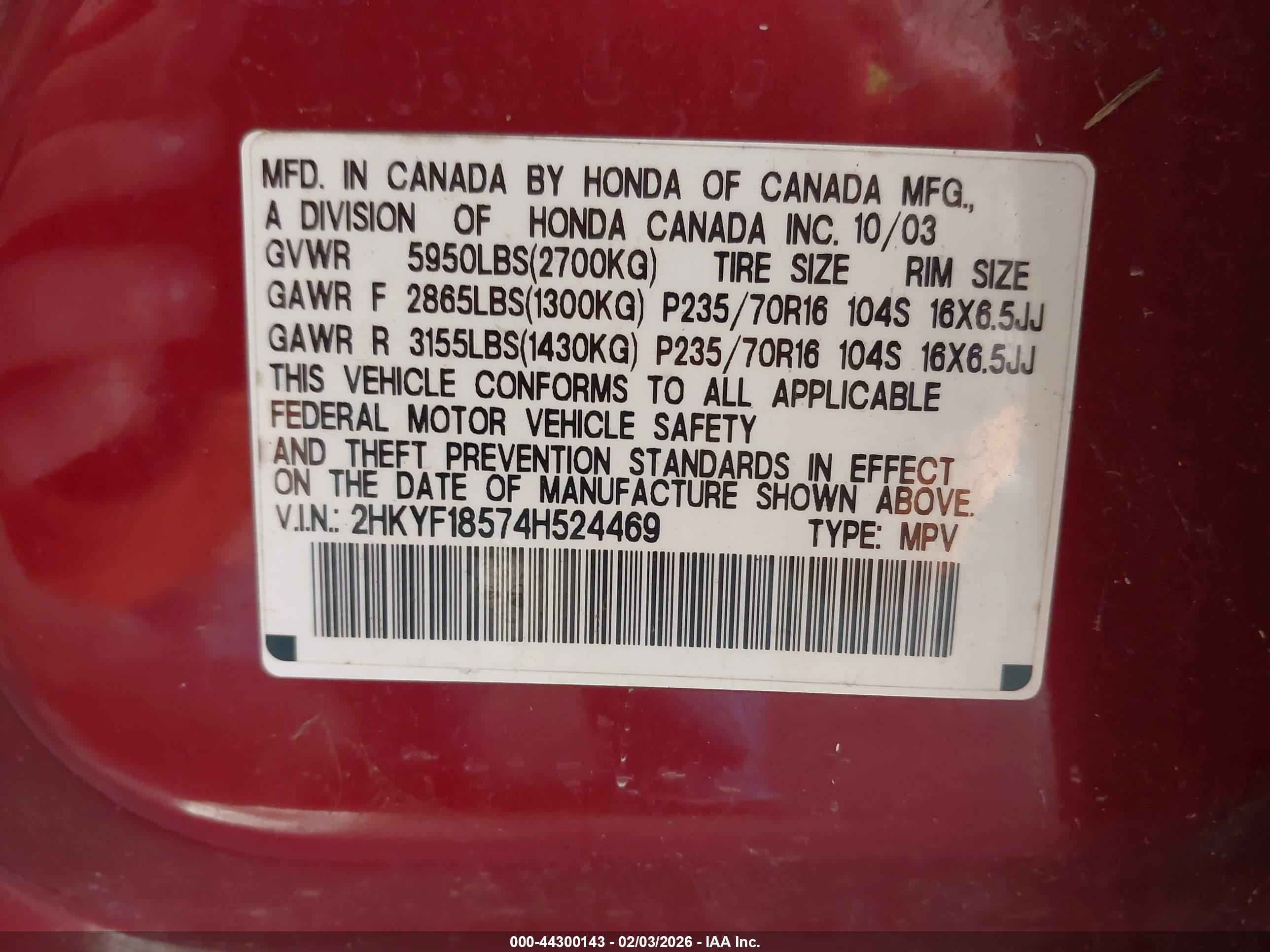 HONDA PILOT image 9