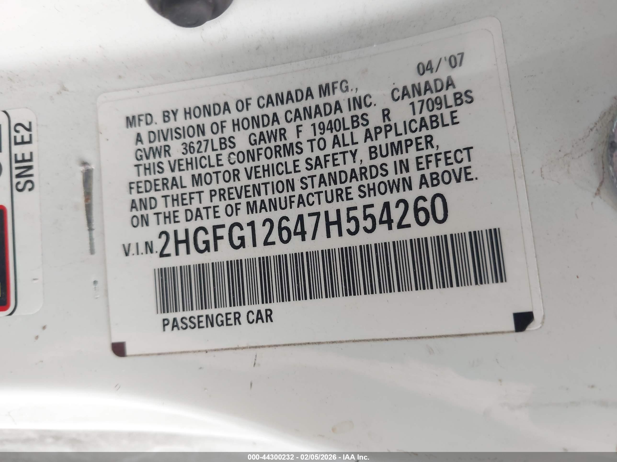 HONDA CIVIC image 9