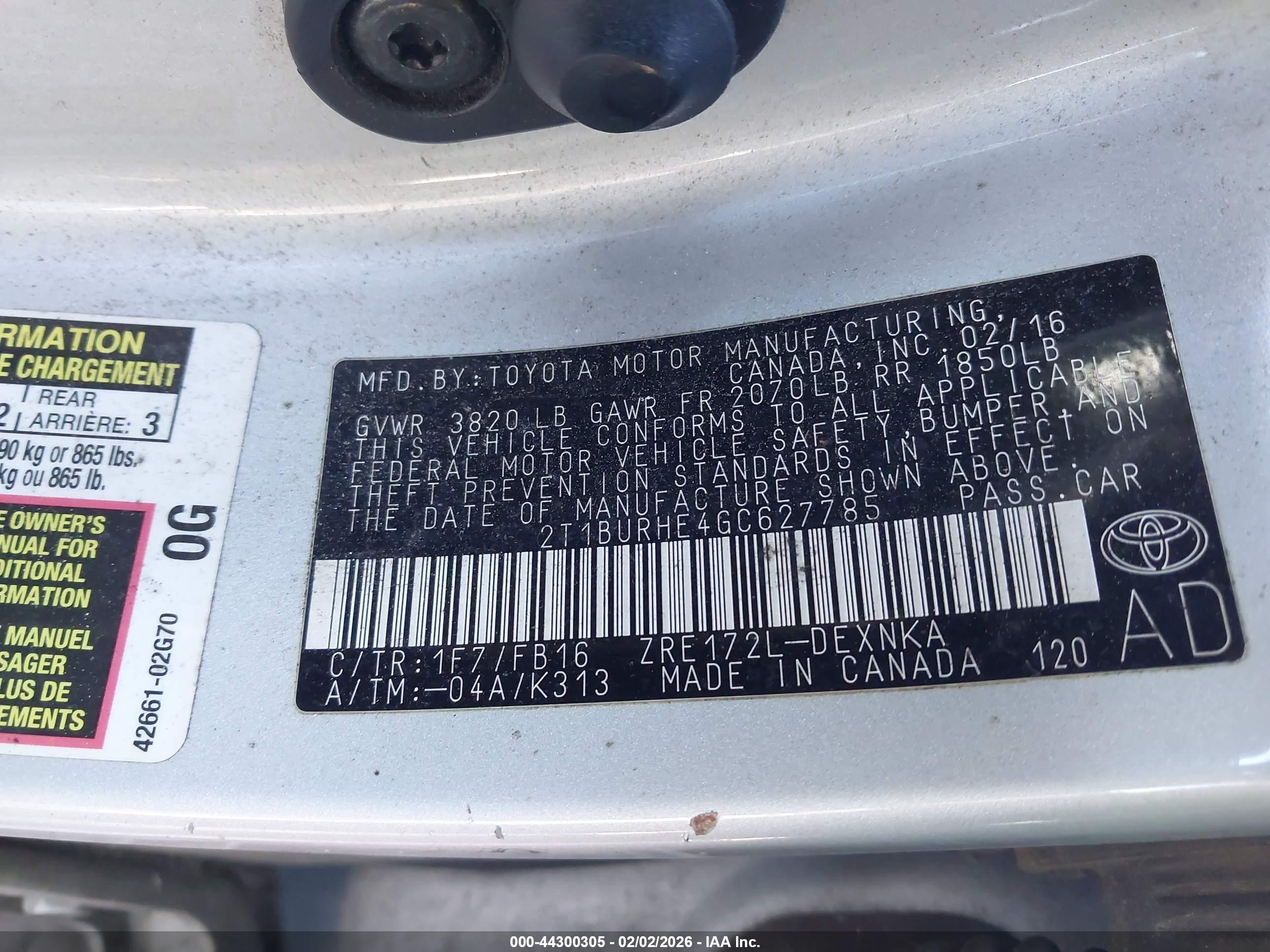 TOYOTA COROLLA image 9