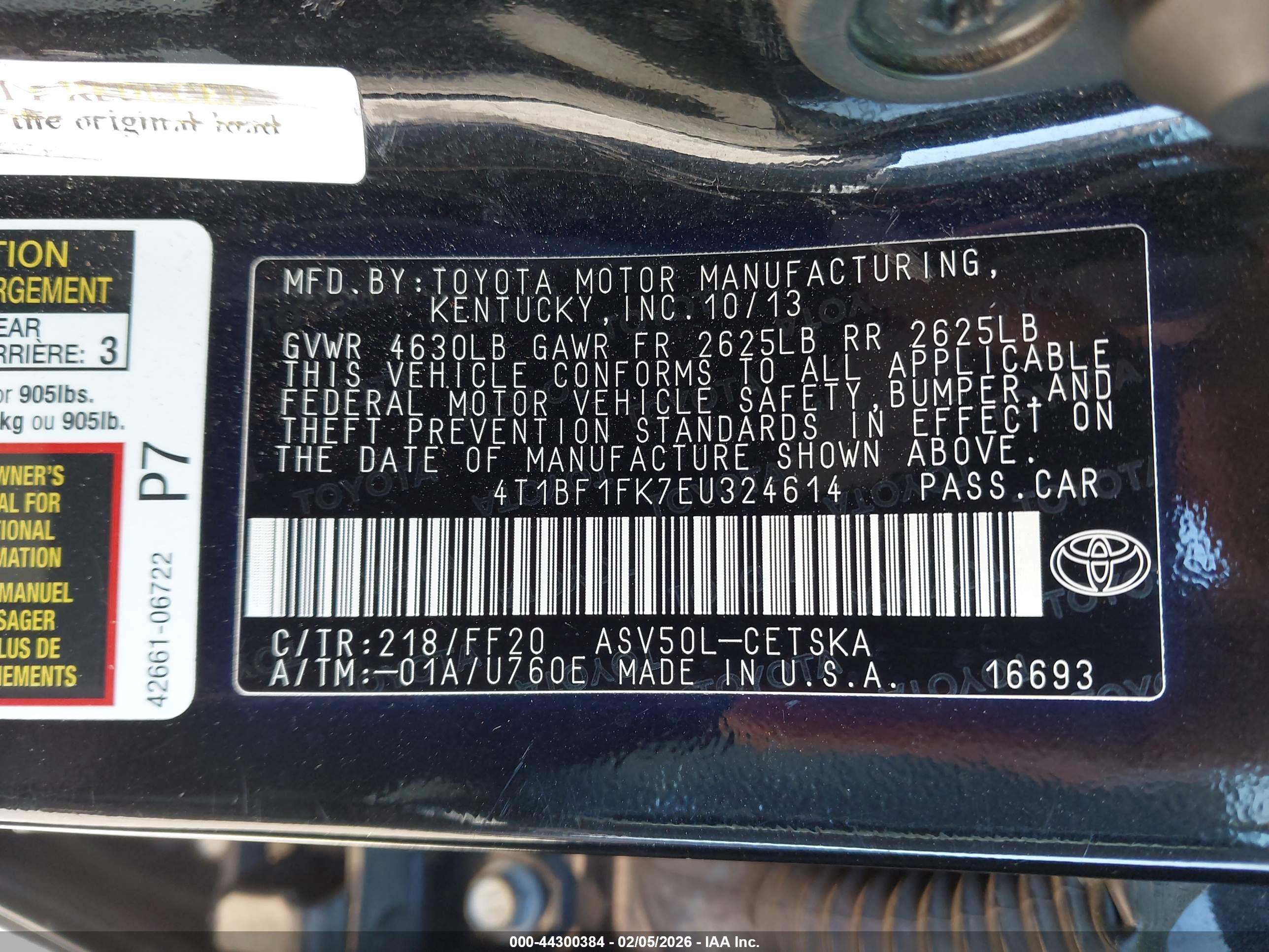 TOYOTA CAMRY image 9