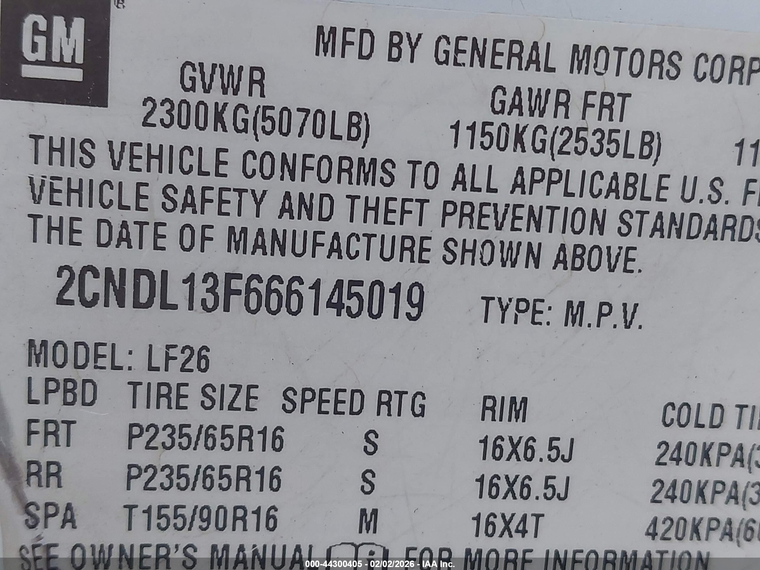 CHEVROLET EQUINOX image 9