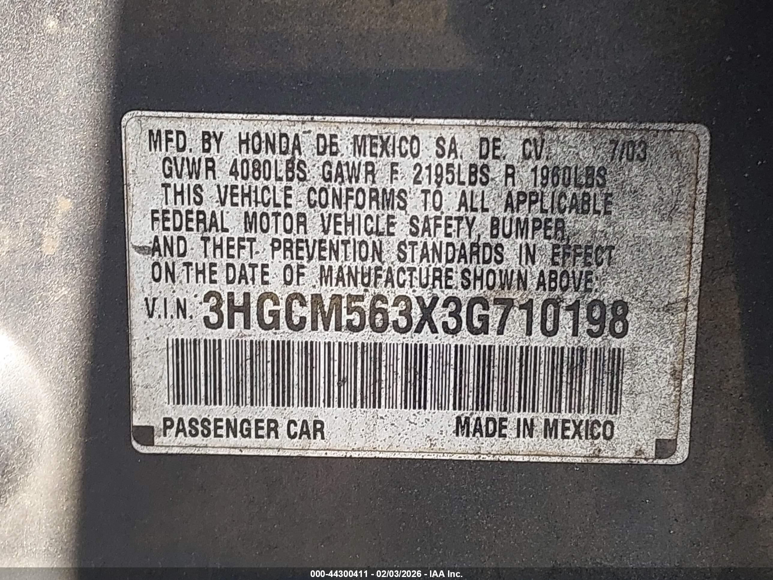 HONDA ACCORD image 9