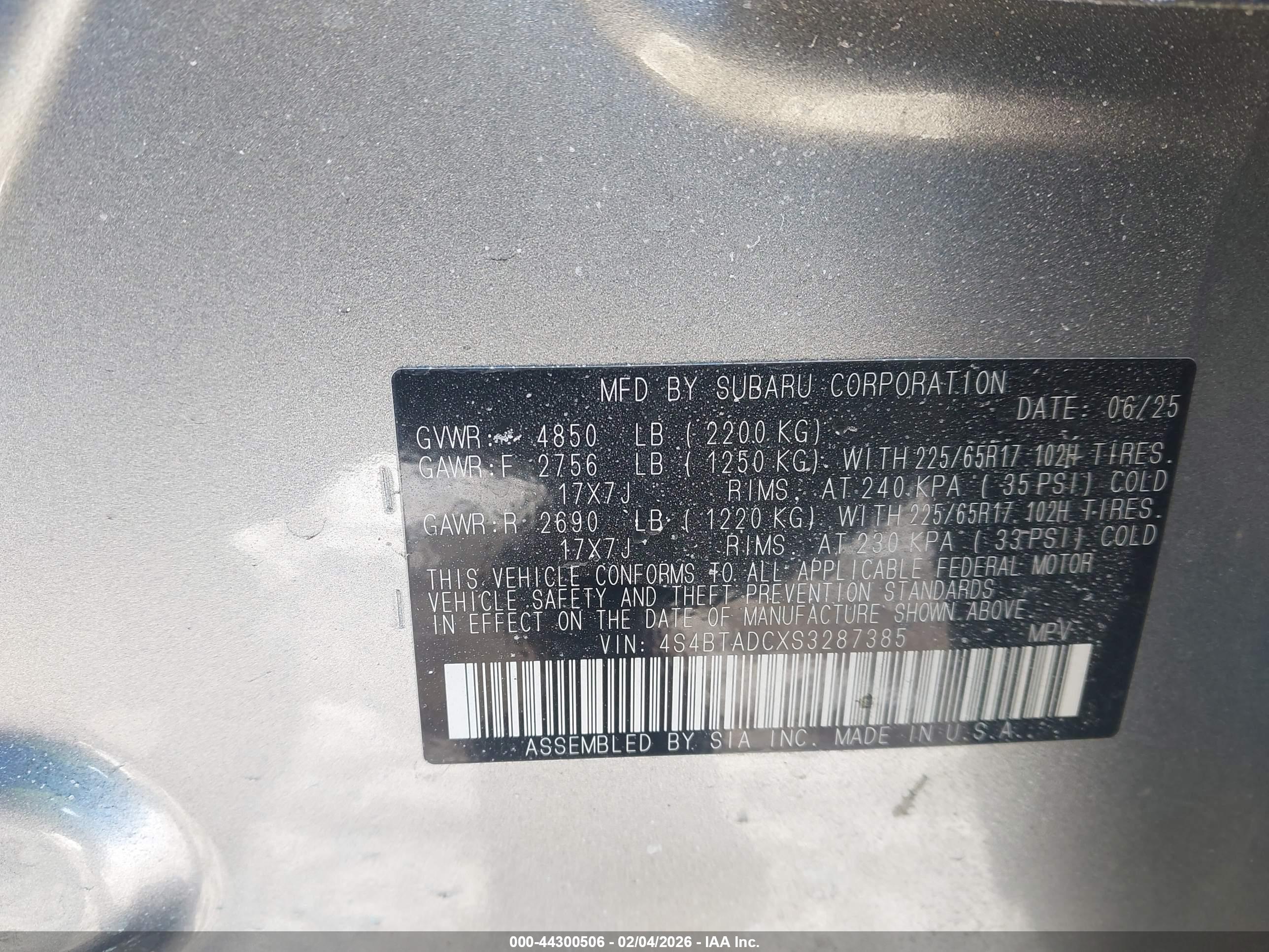 SUBARU OUTBACK image 9