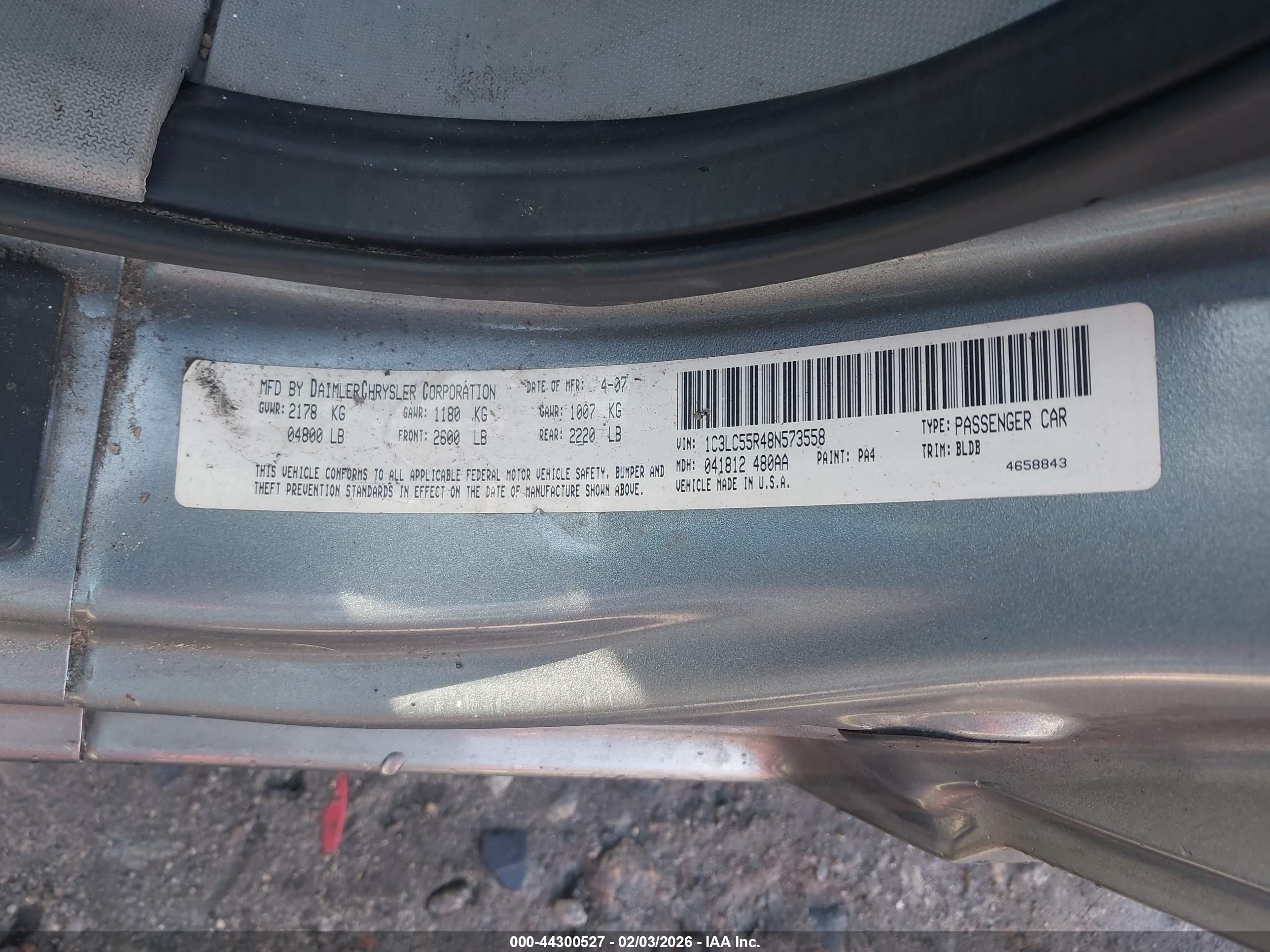 CHRYSLER SEBRING image 9