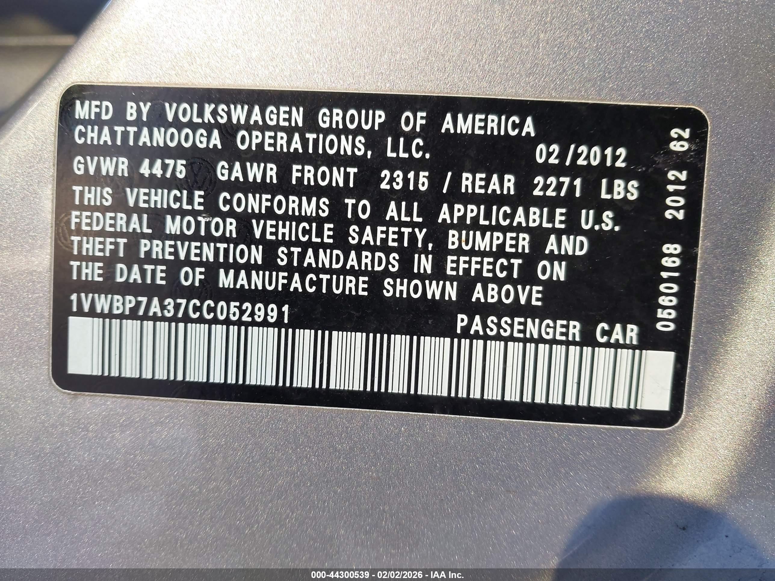 VOLKSWAGEN PASSAT image 9