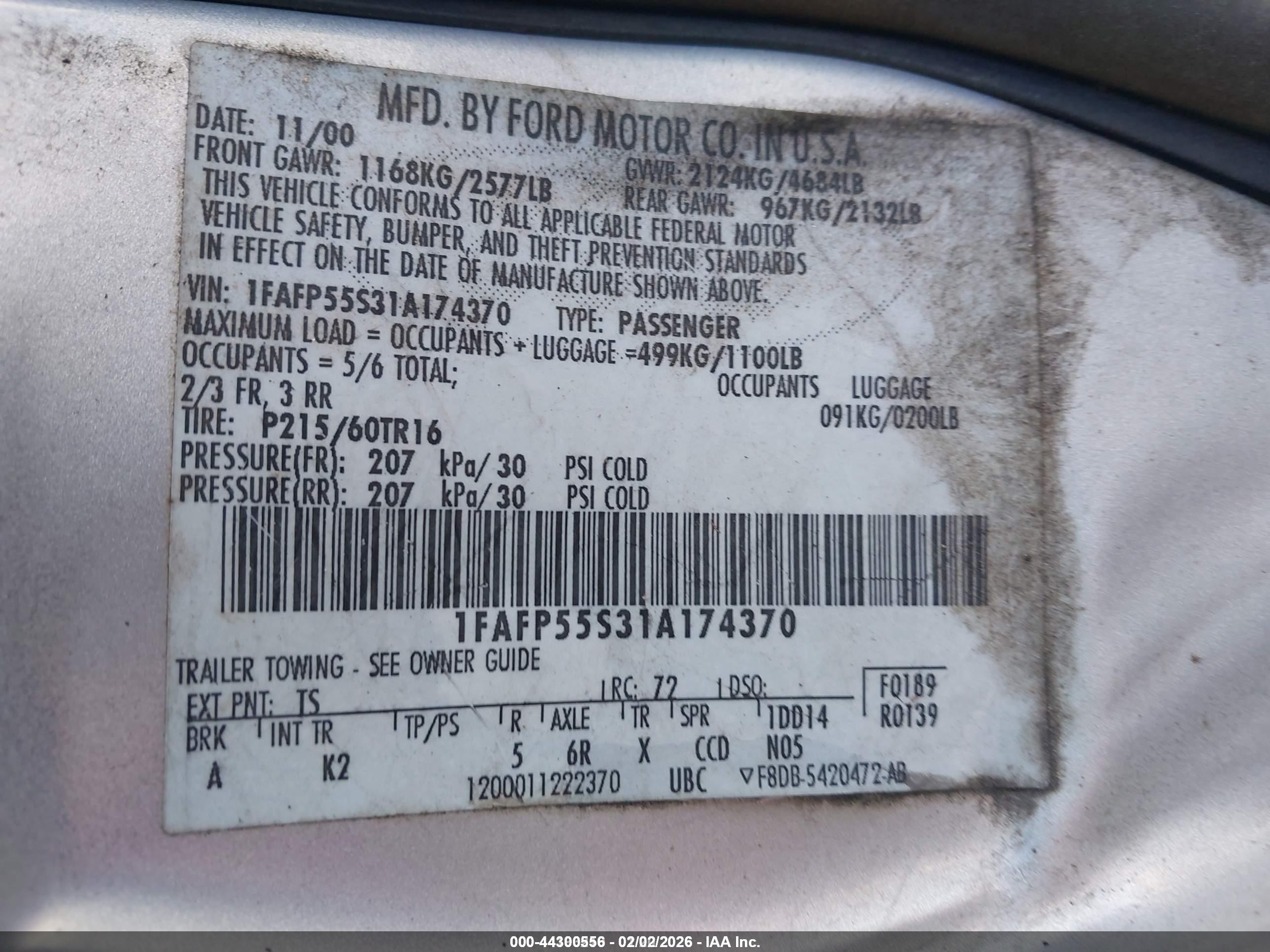 FORD TAURUS image 9