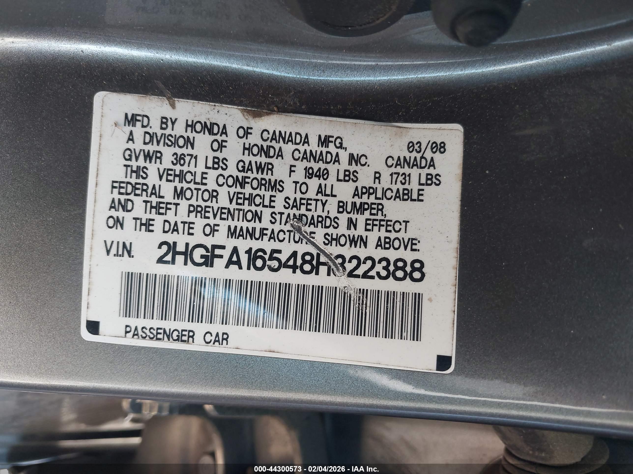 HONDA CIVIC image 9
