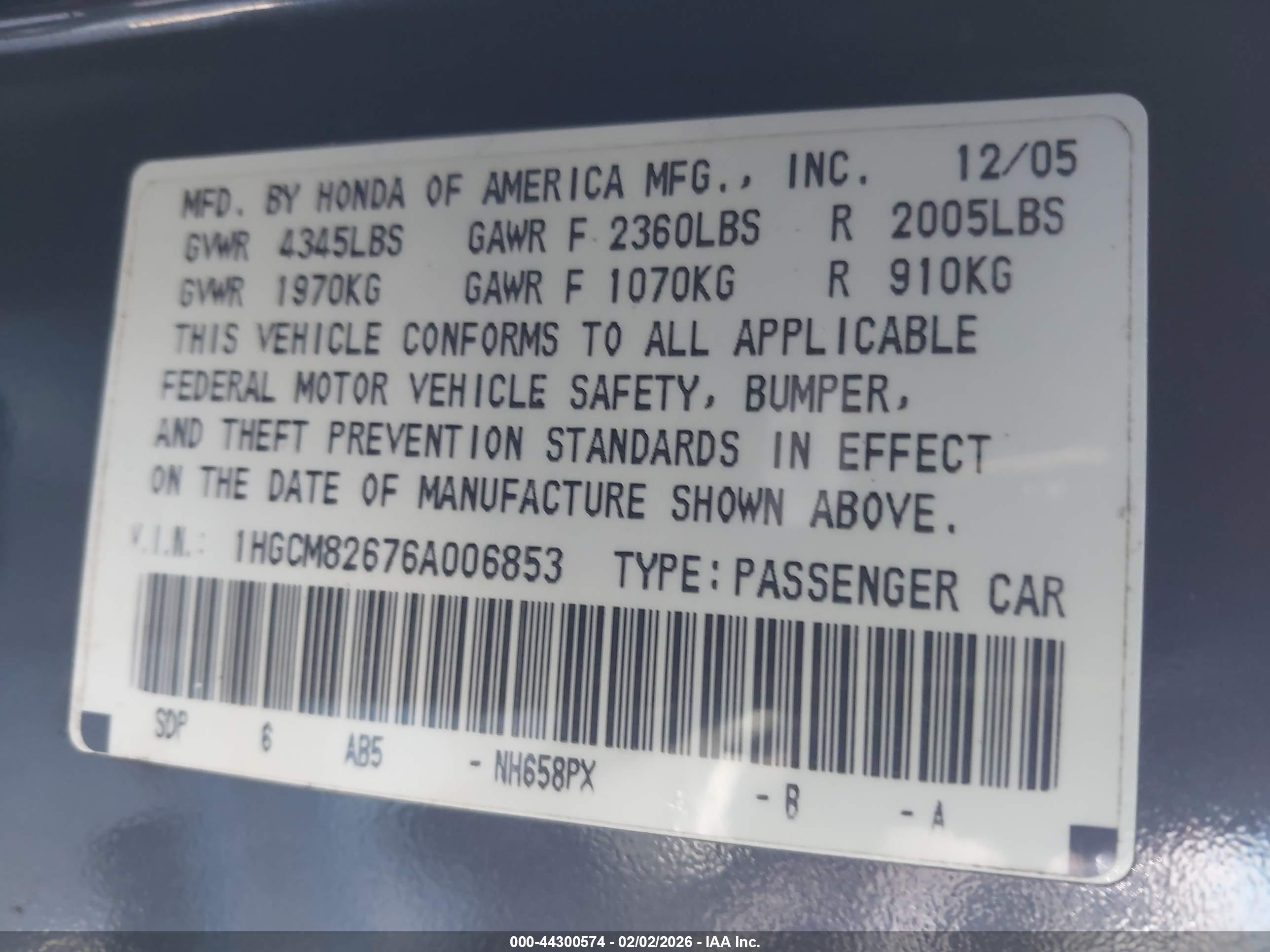 HONDA ACCORD image 9