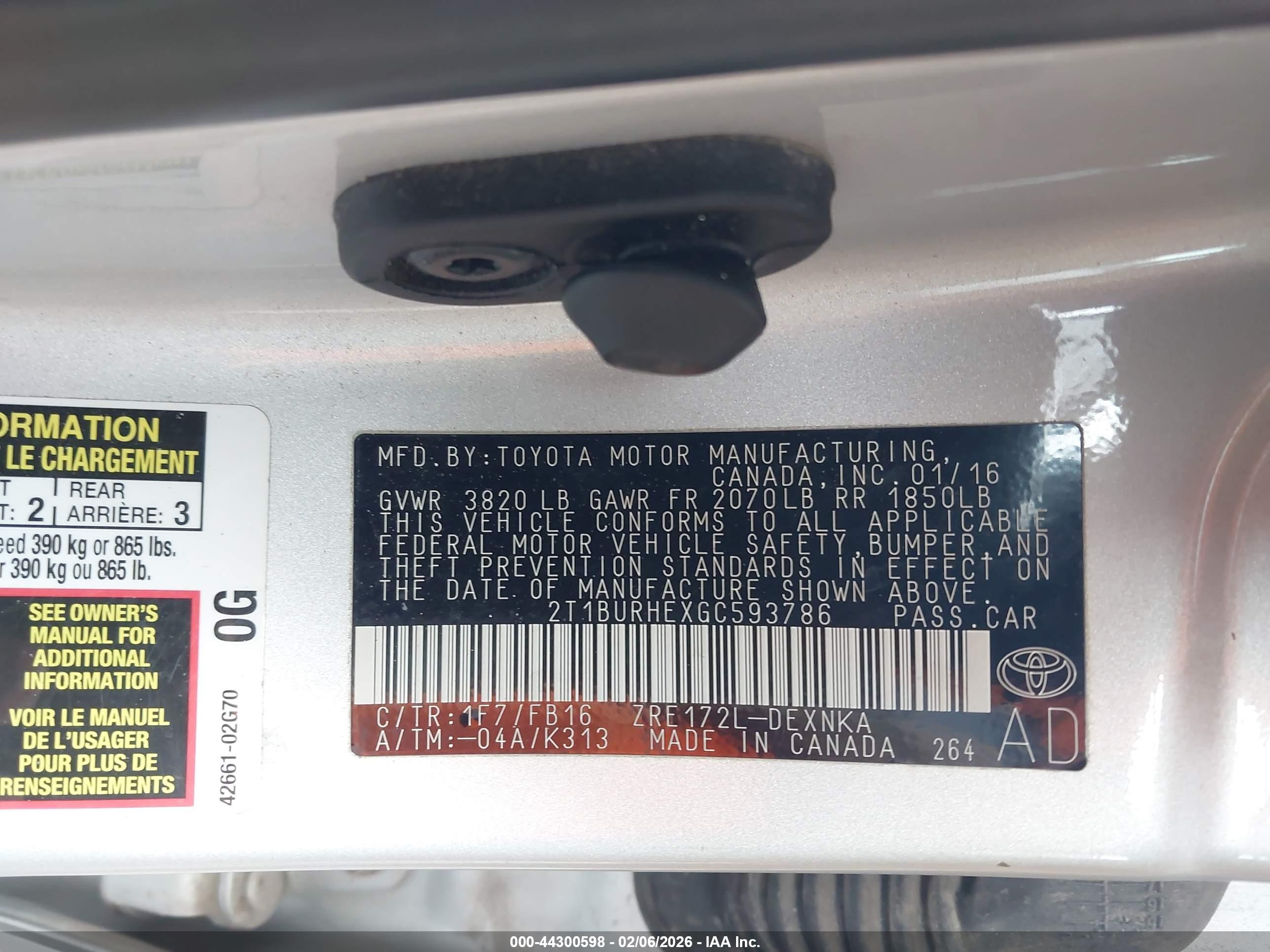TOYOTA COROLLA image 9