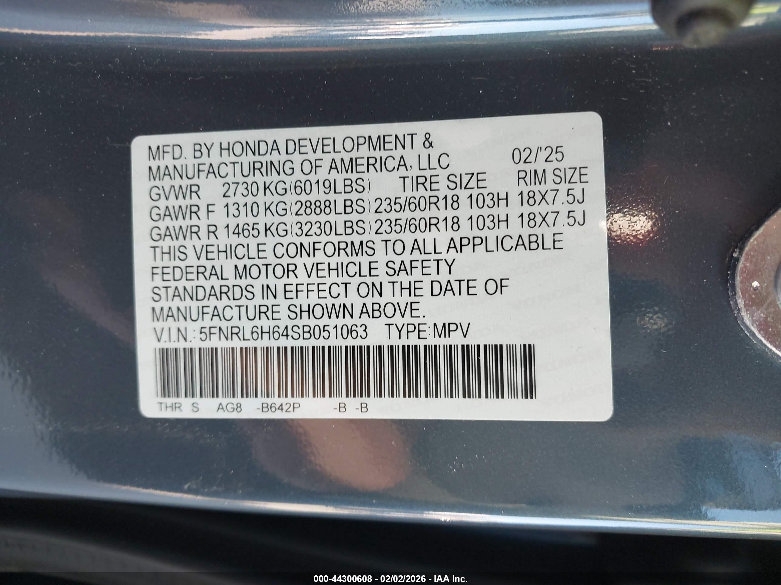 HONDA ODYSSEY image 9