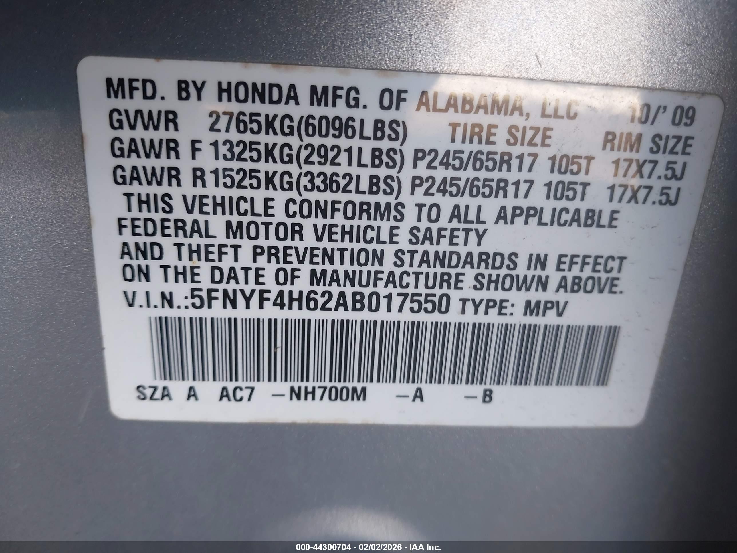 HONDA PILOT image 9