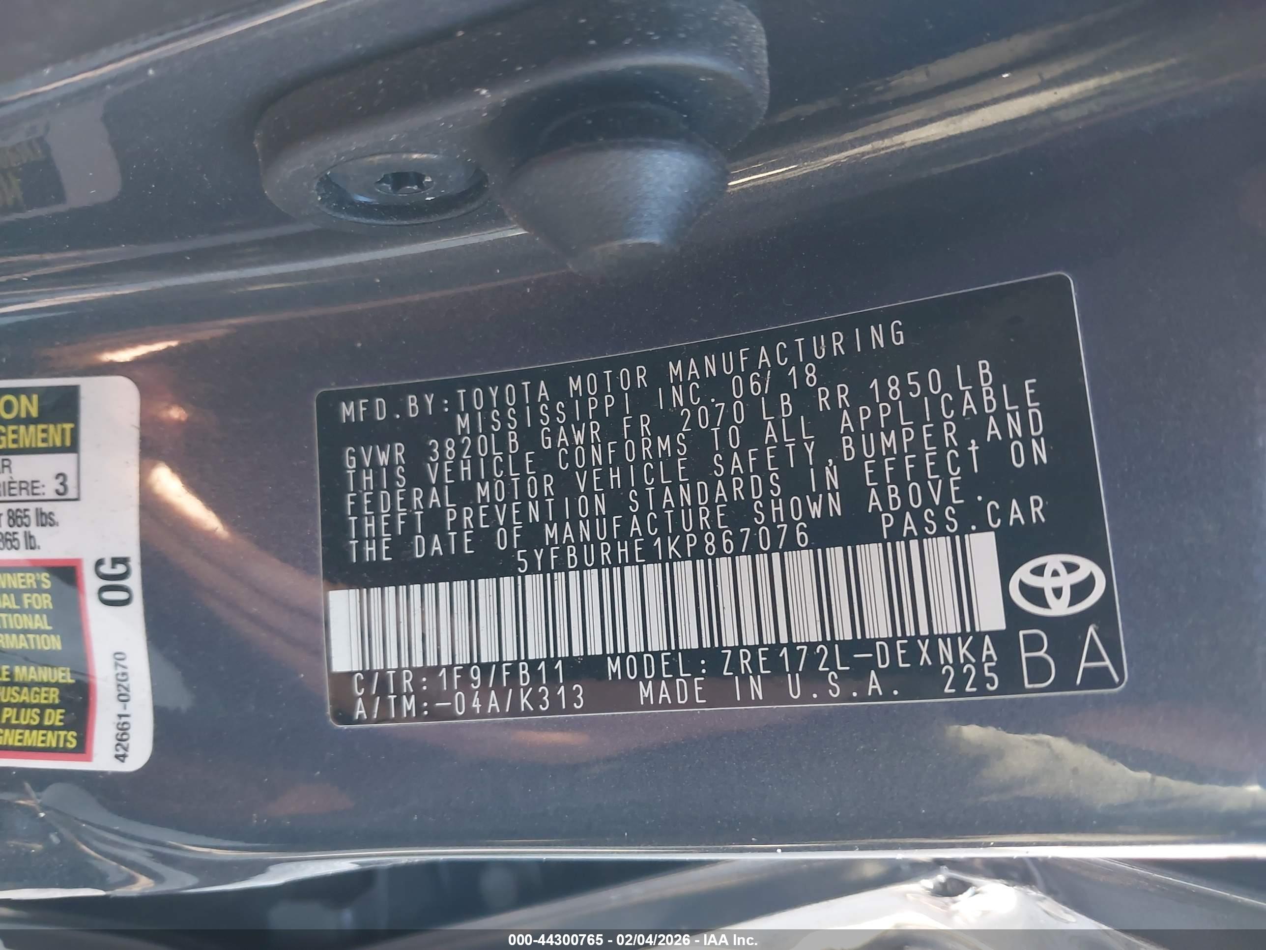 TOYOTA COROLLA image 9