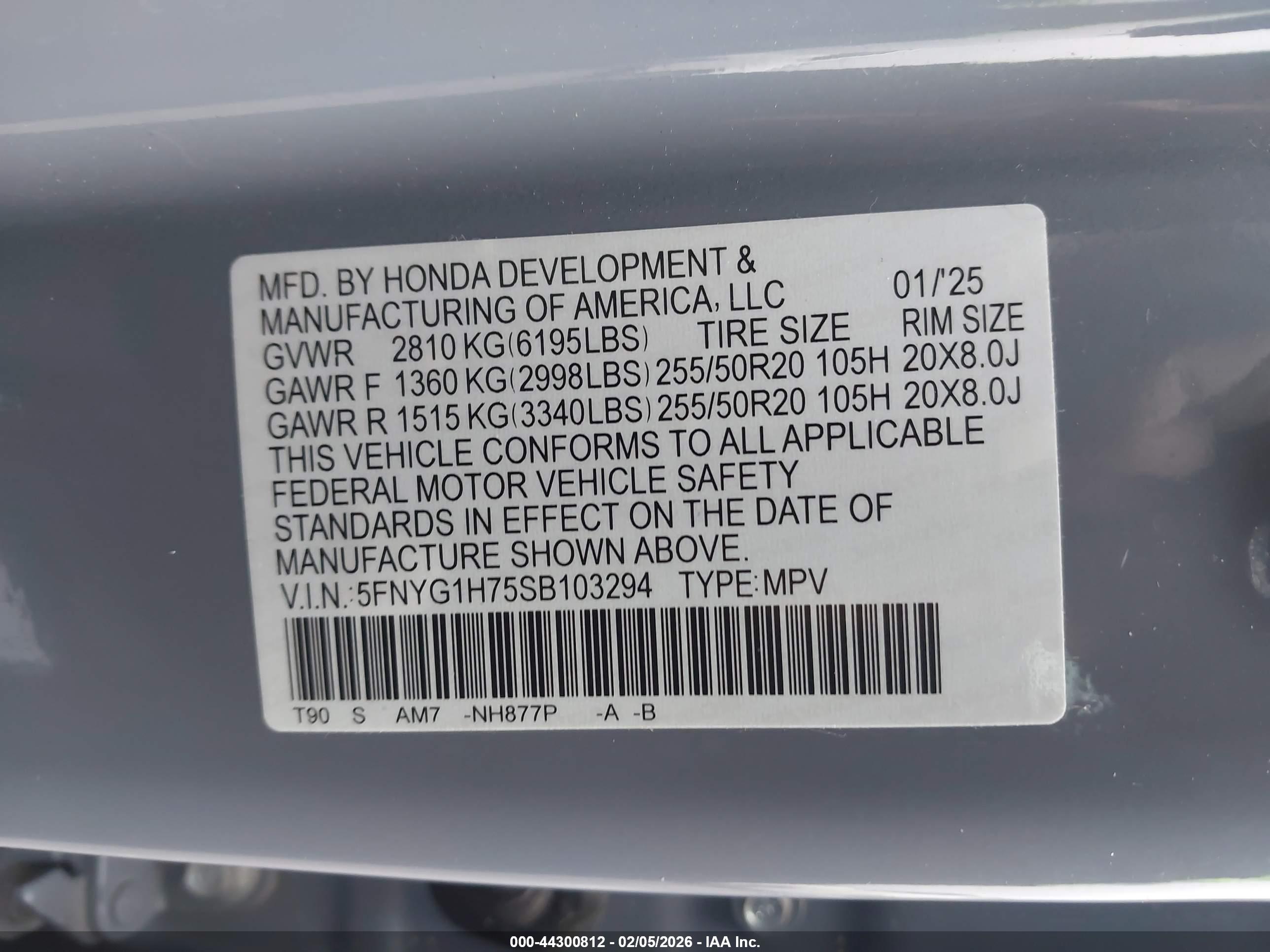 HONDA PILOT image 9