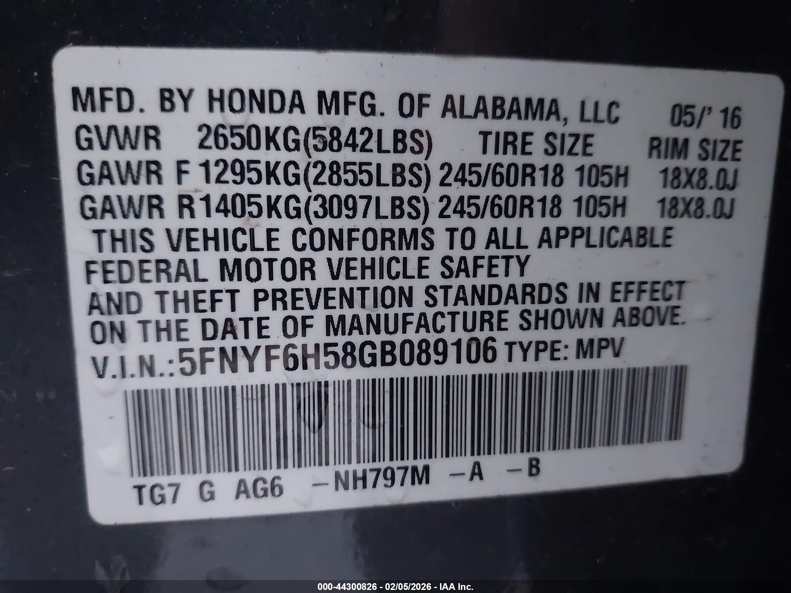 HONDA PILOT image 9