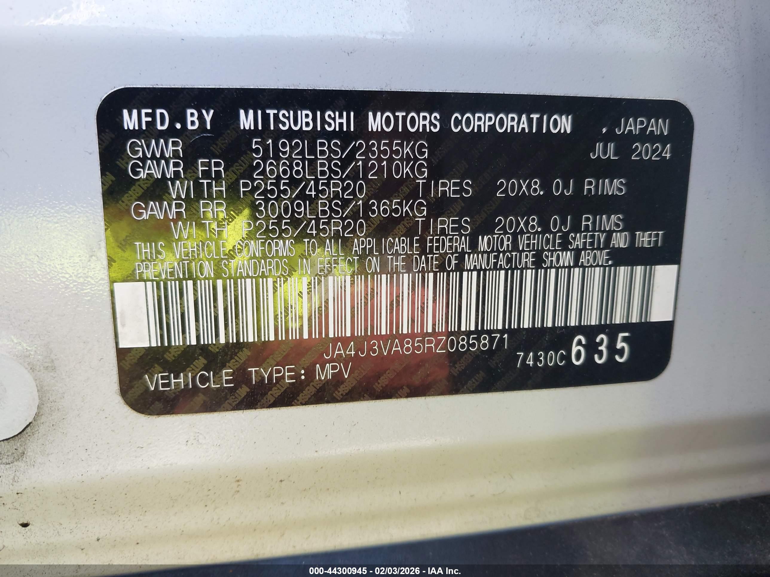 MITSUBISHI OUTLANDER image 9