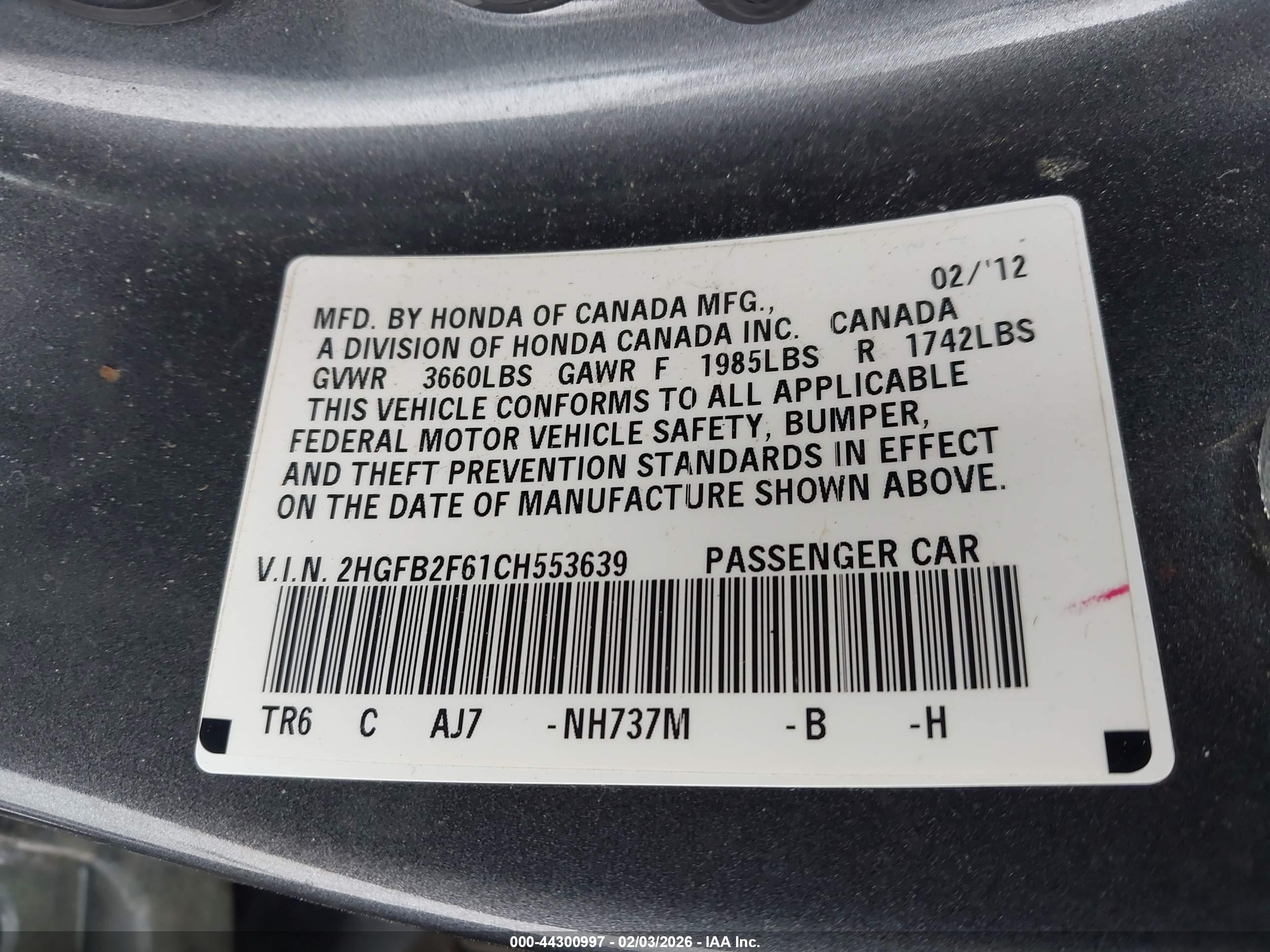 HONDA CIVIC image 9